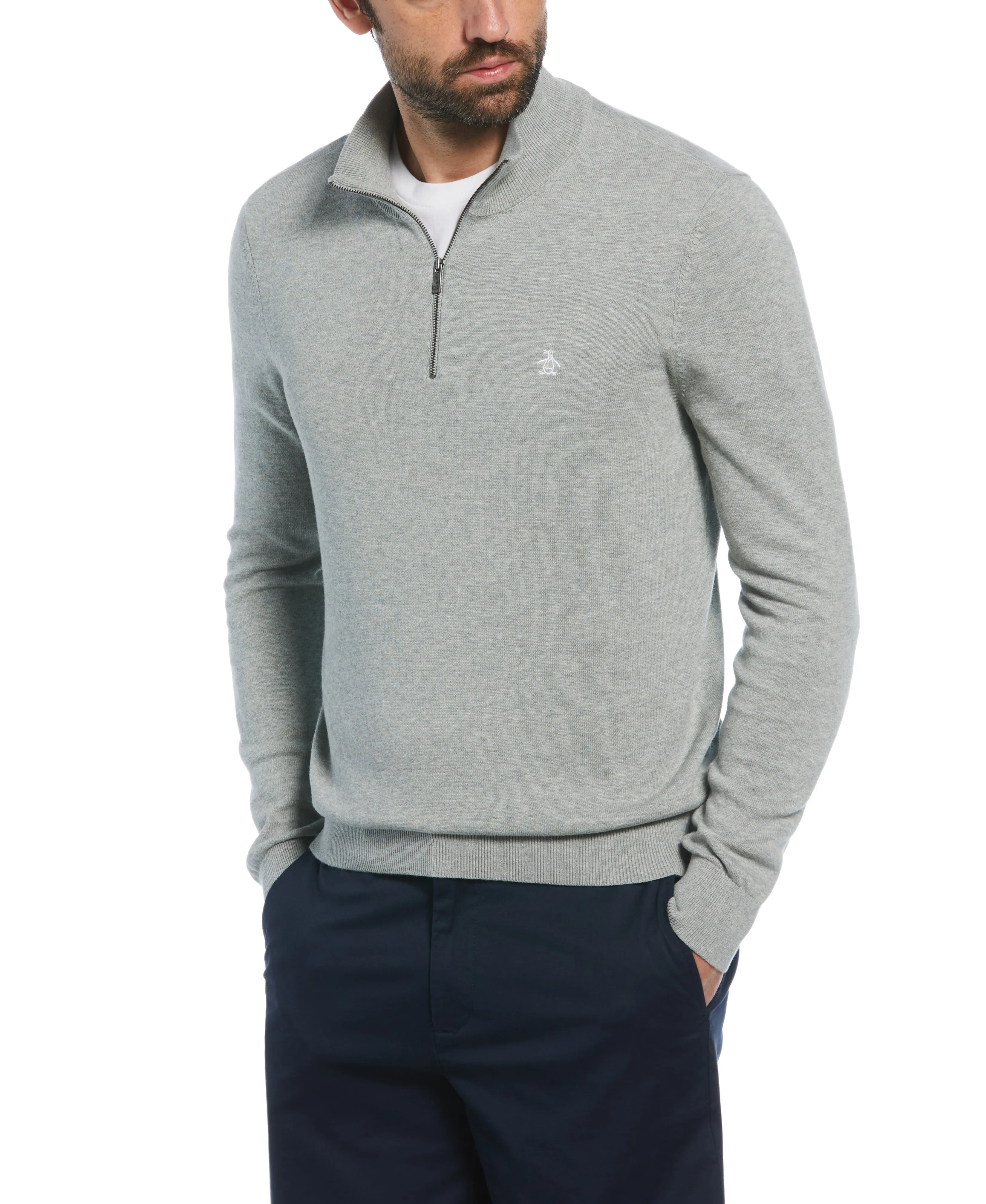 Quarter Zip Jersey Sweater sold by Original Penguin product image thumbnail 5