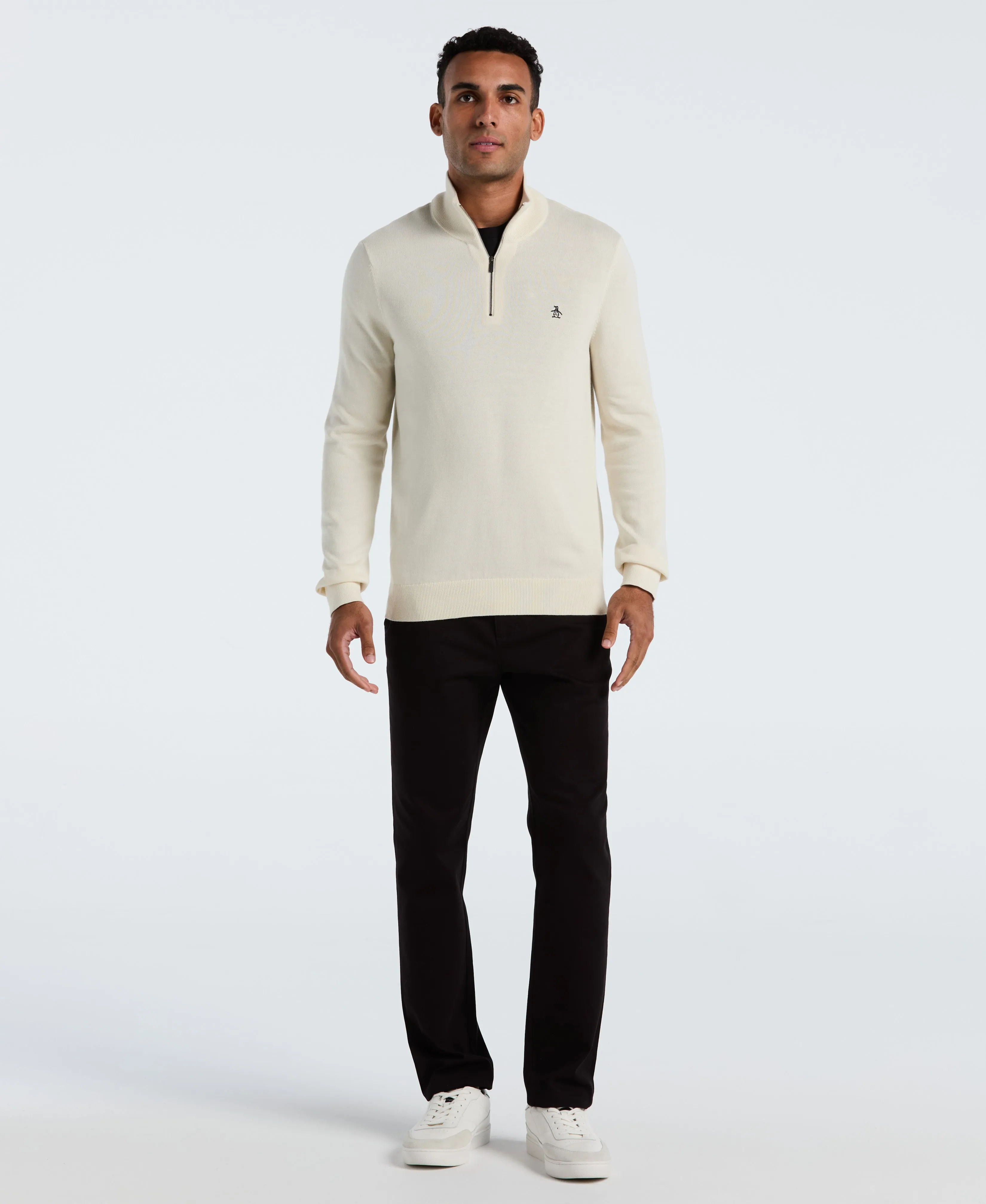 Quarter Zip Jersey Sweater sold by Original Penguin product image thumbnail 4