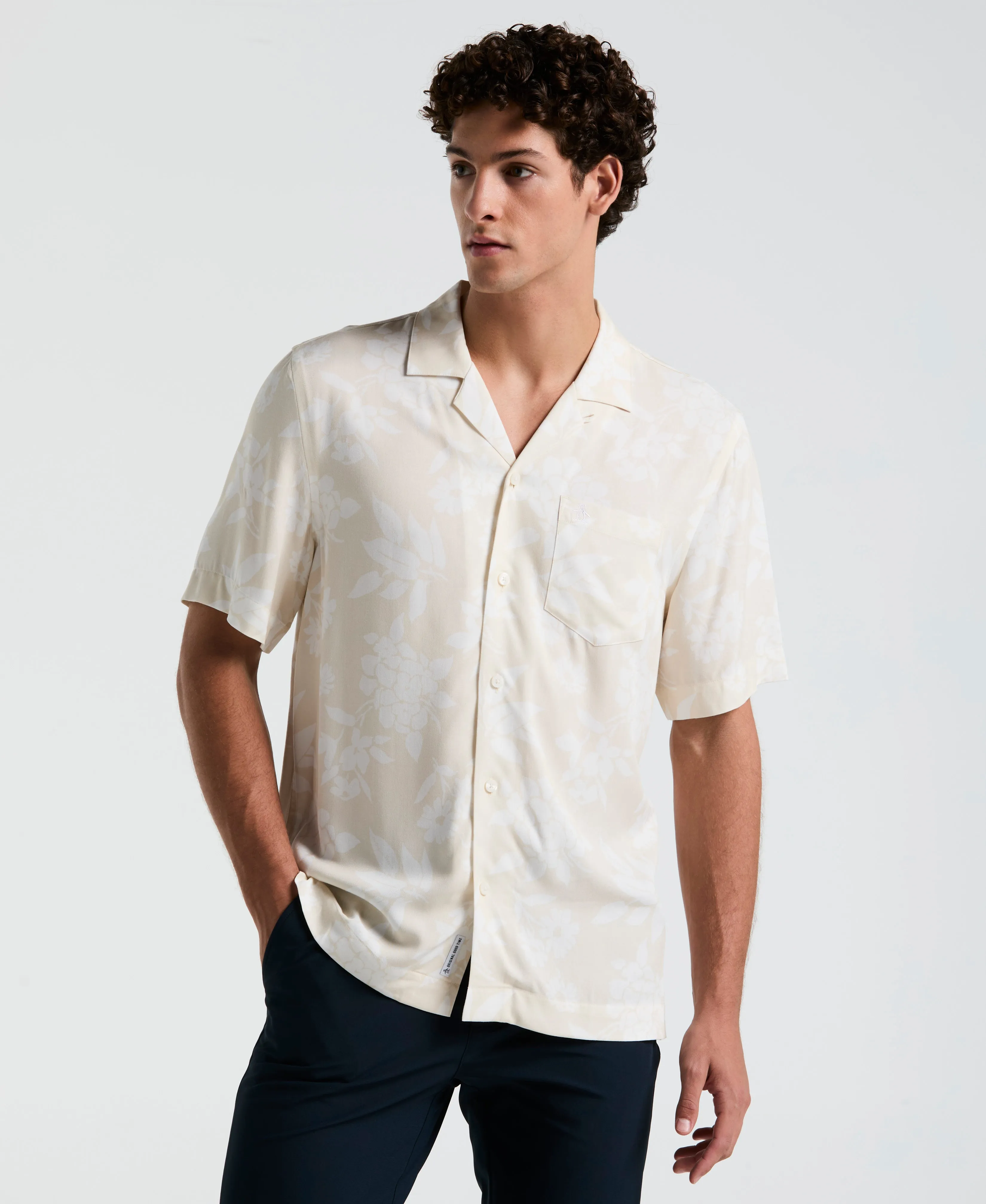 All-Over Palm Leaf Print Shirt sold by Original Penguin