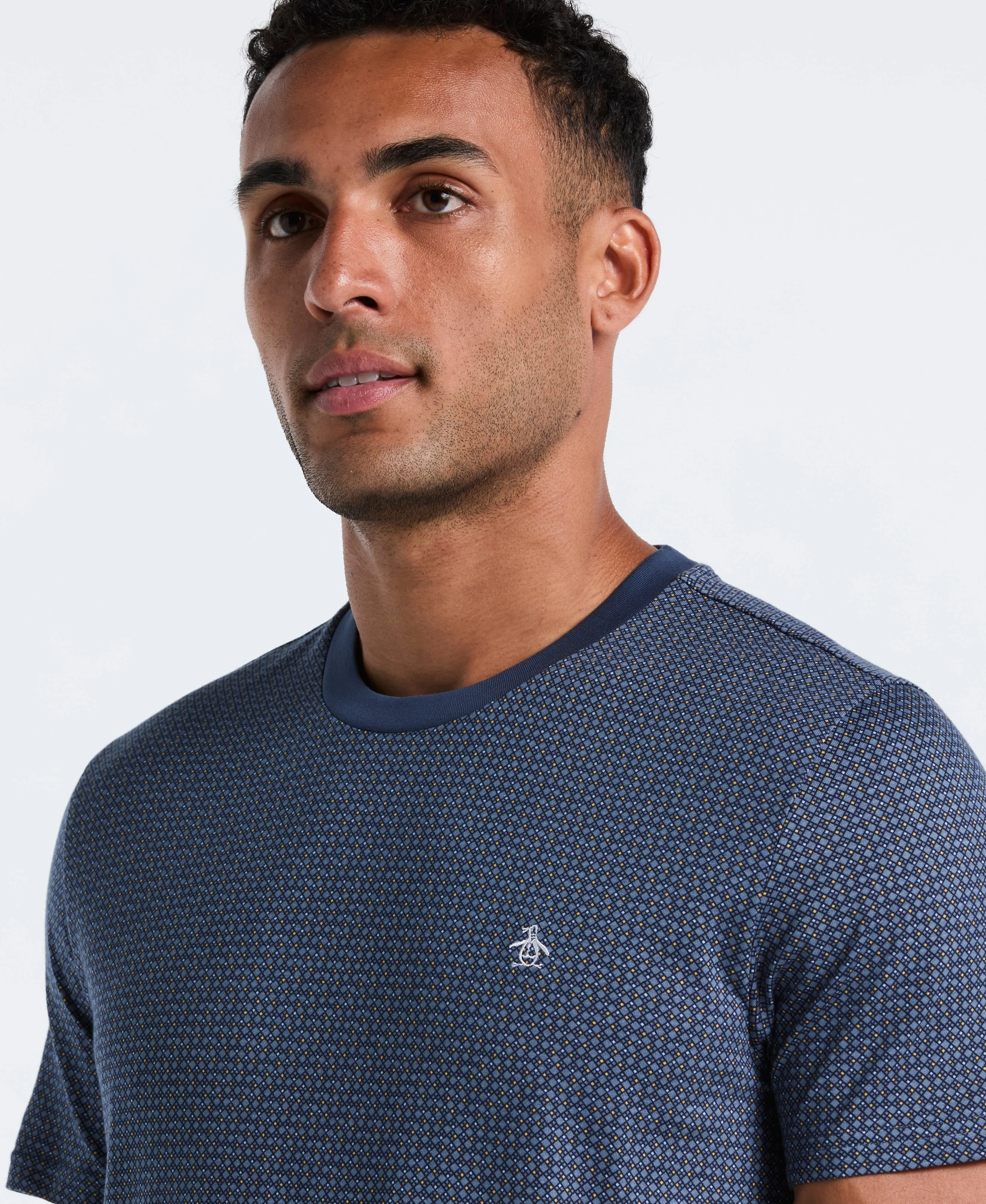 All-Over Diamond Ditsy Print Tee sold by Original Penguin