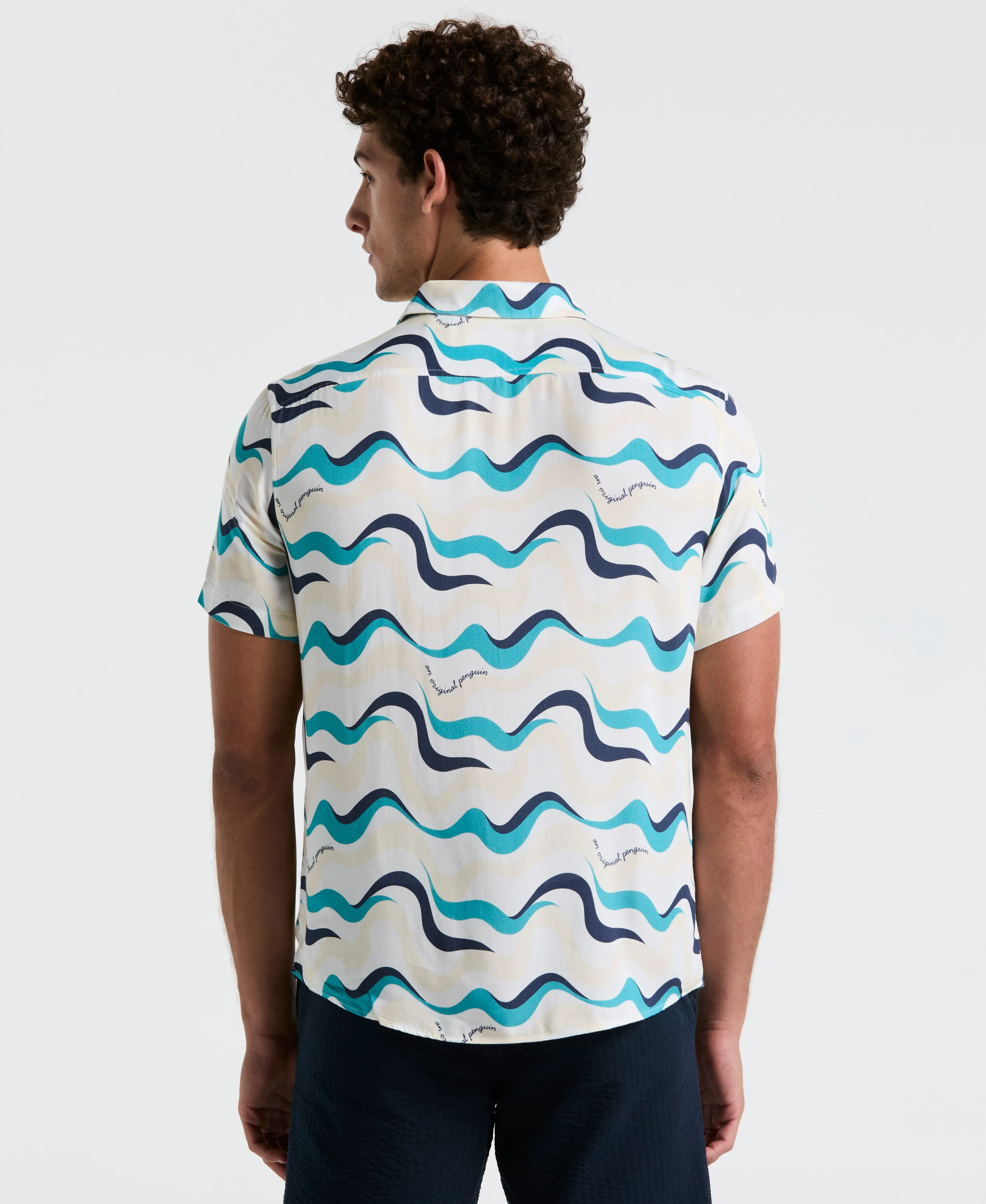 All-Over Multiwave Print Shirt sold by Original Penguin product image thumbnail 3