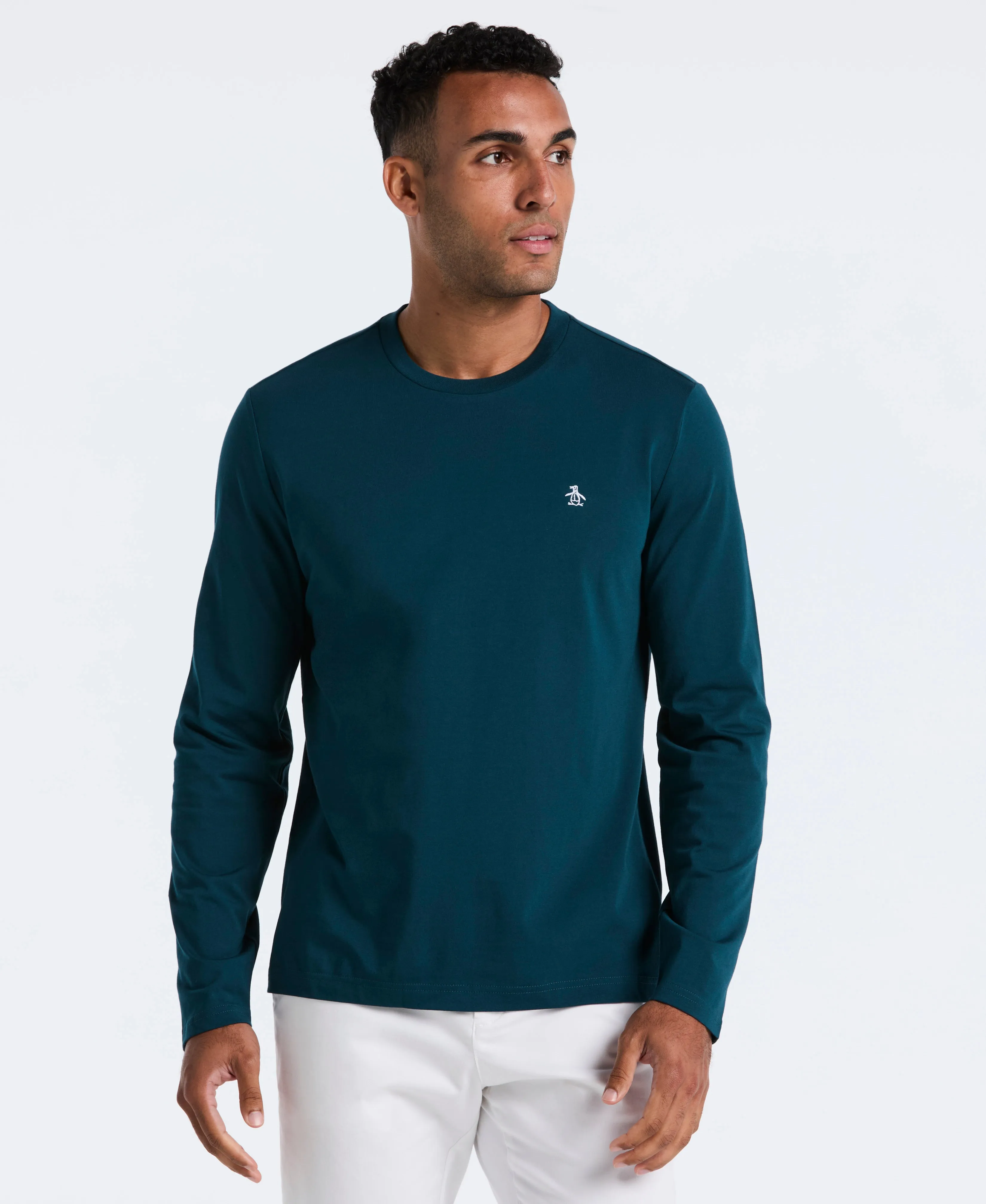 Crewneck Long Sleeve Tee sold by Original Penguin product image thumbnail 4