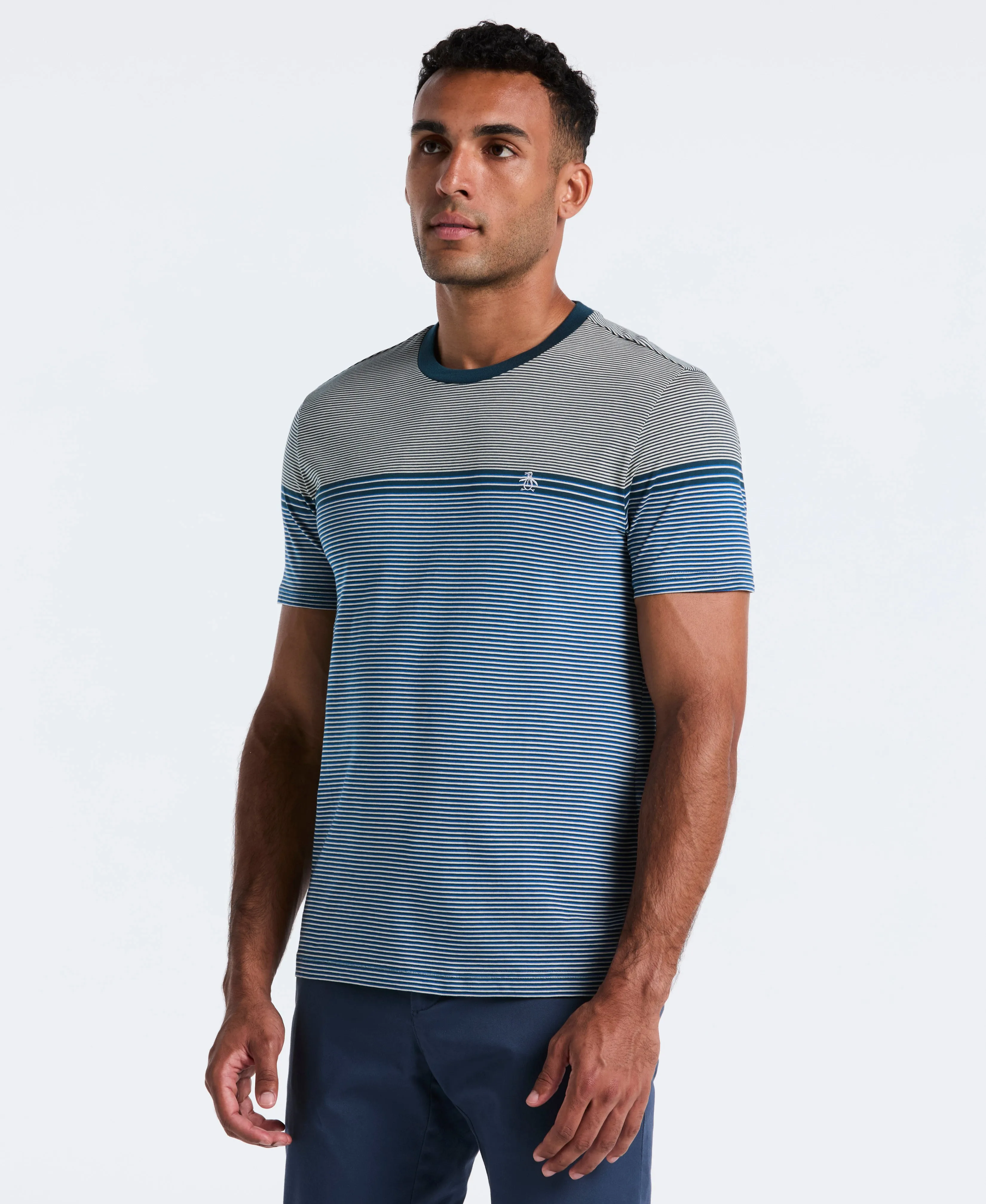 Engineered Stripe Jersey Tee sold by Original Penguin