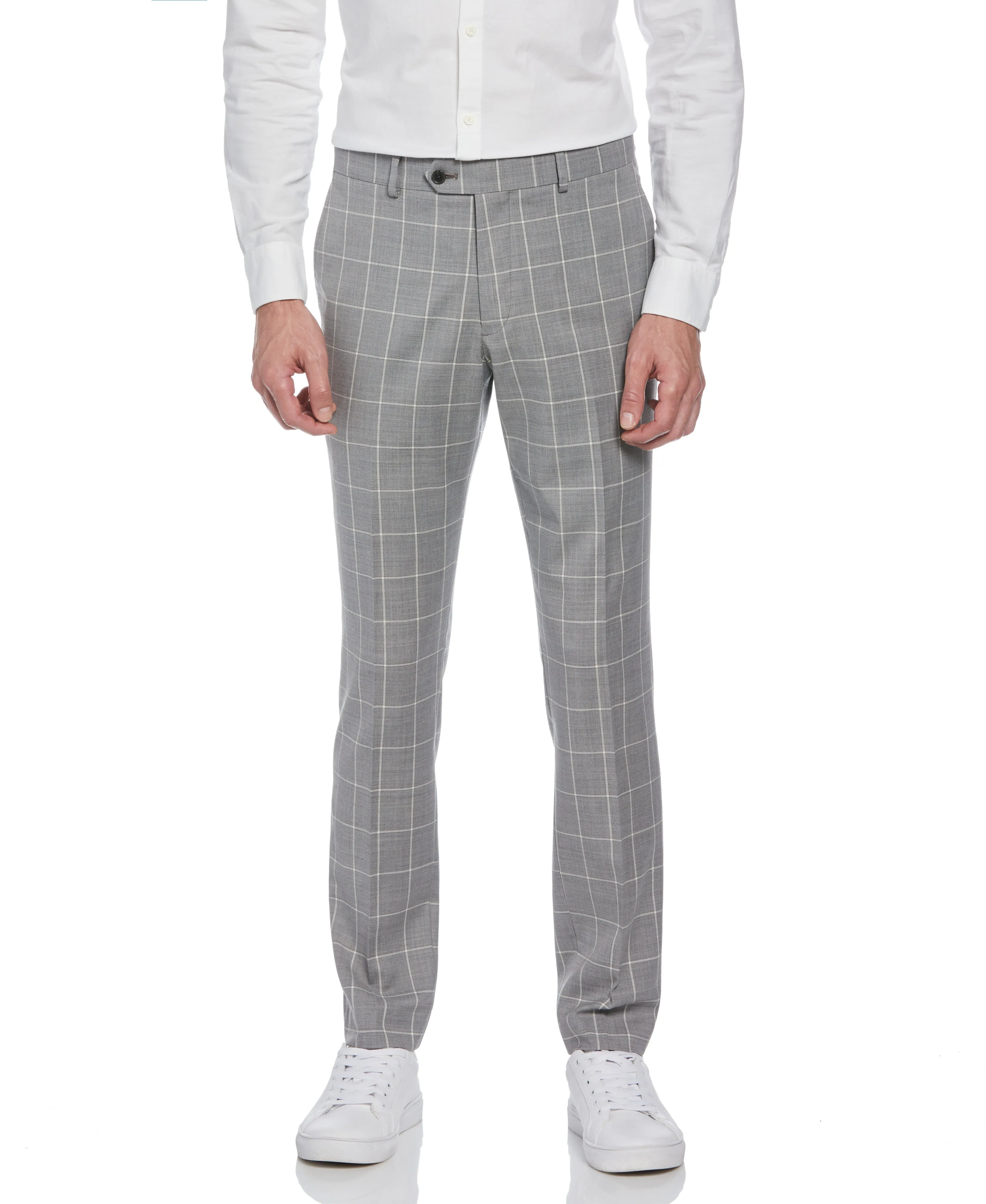 Windowpane Plaid Wool Blend Two Piece Suit sold by Original Penguin product image thumbnail 4