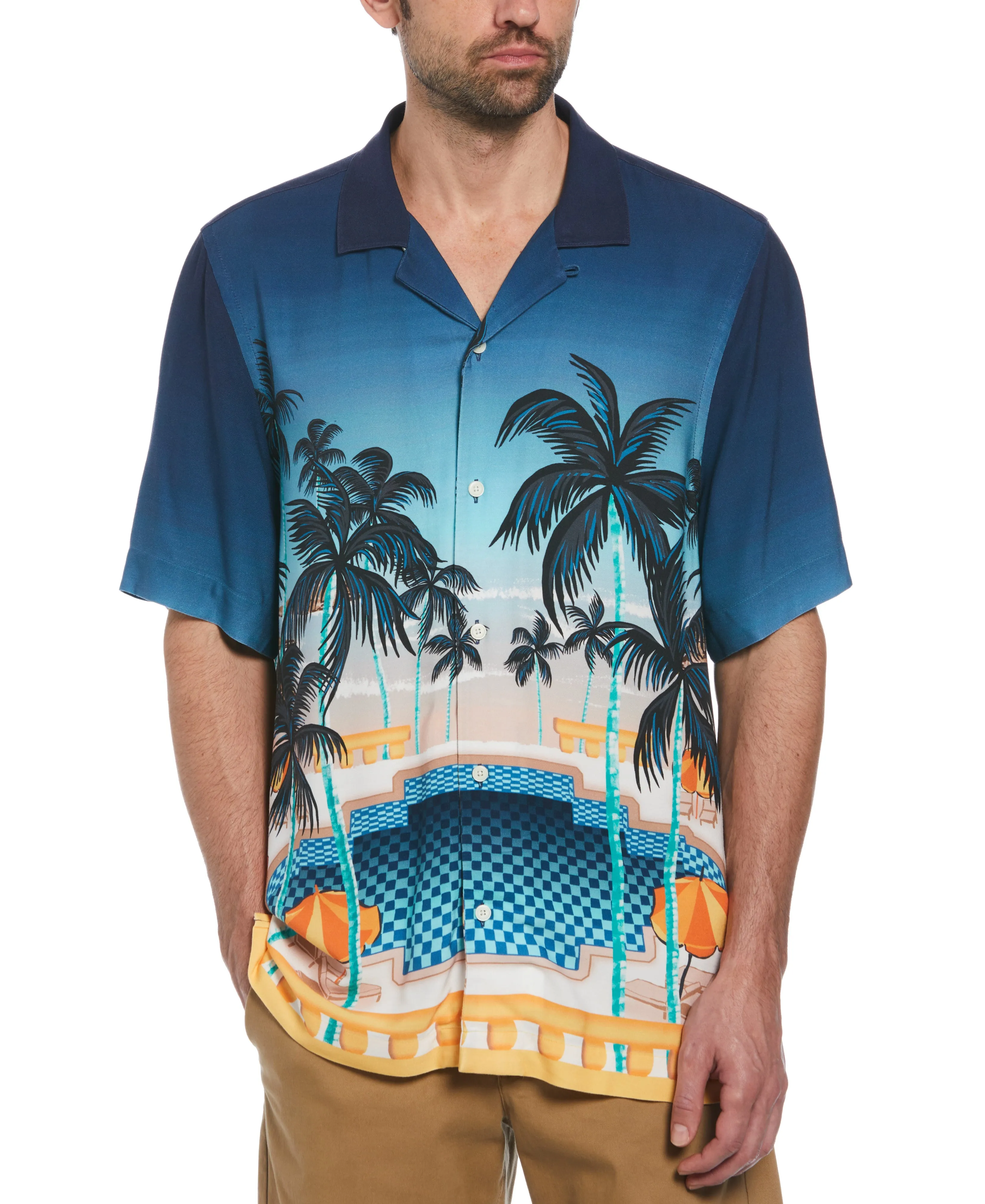 Viscose Pool Scene Shirt sold by Original Penguin product image thumbnail 2