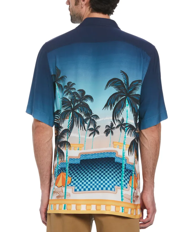 Viscose Pool Scene Shirt sold by Original Penguin
