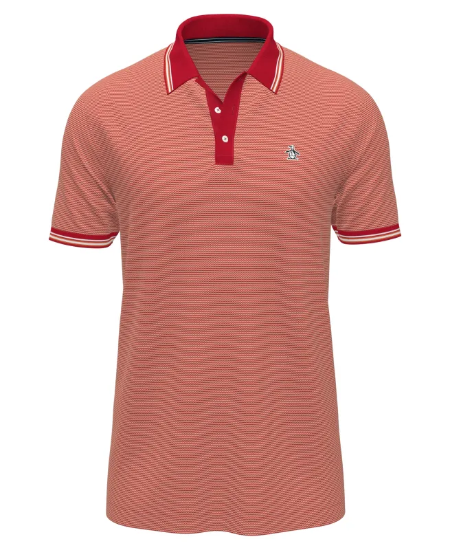 Tricolor Pique Tipped Polo sold by Original Penguin