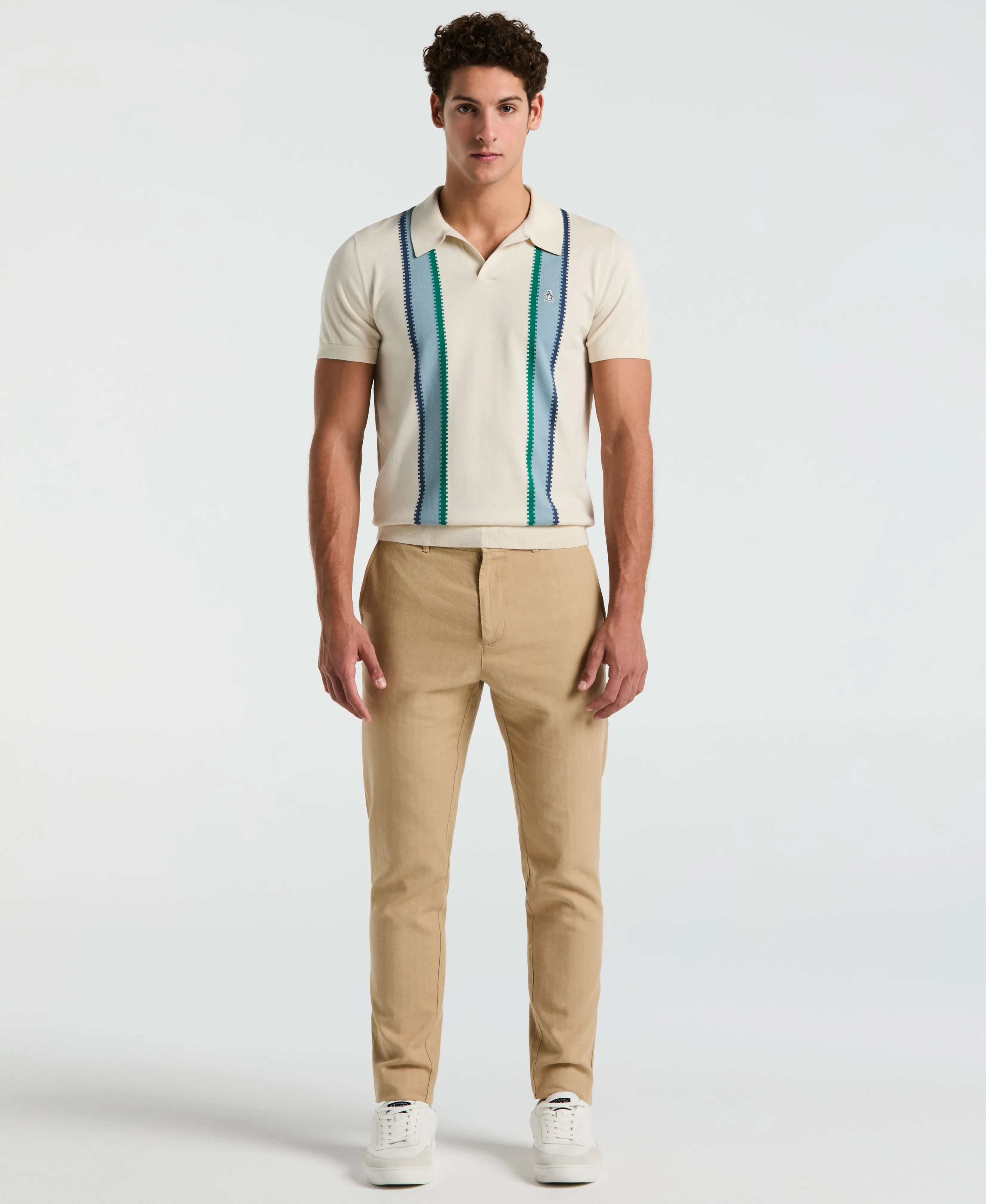 Cotton Vertical Stripe Sweater Polo sold by Original Penguin product image thumbnail 4