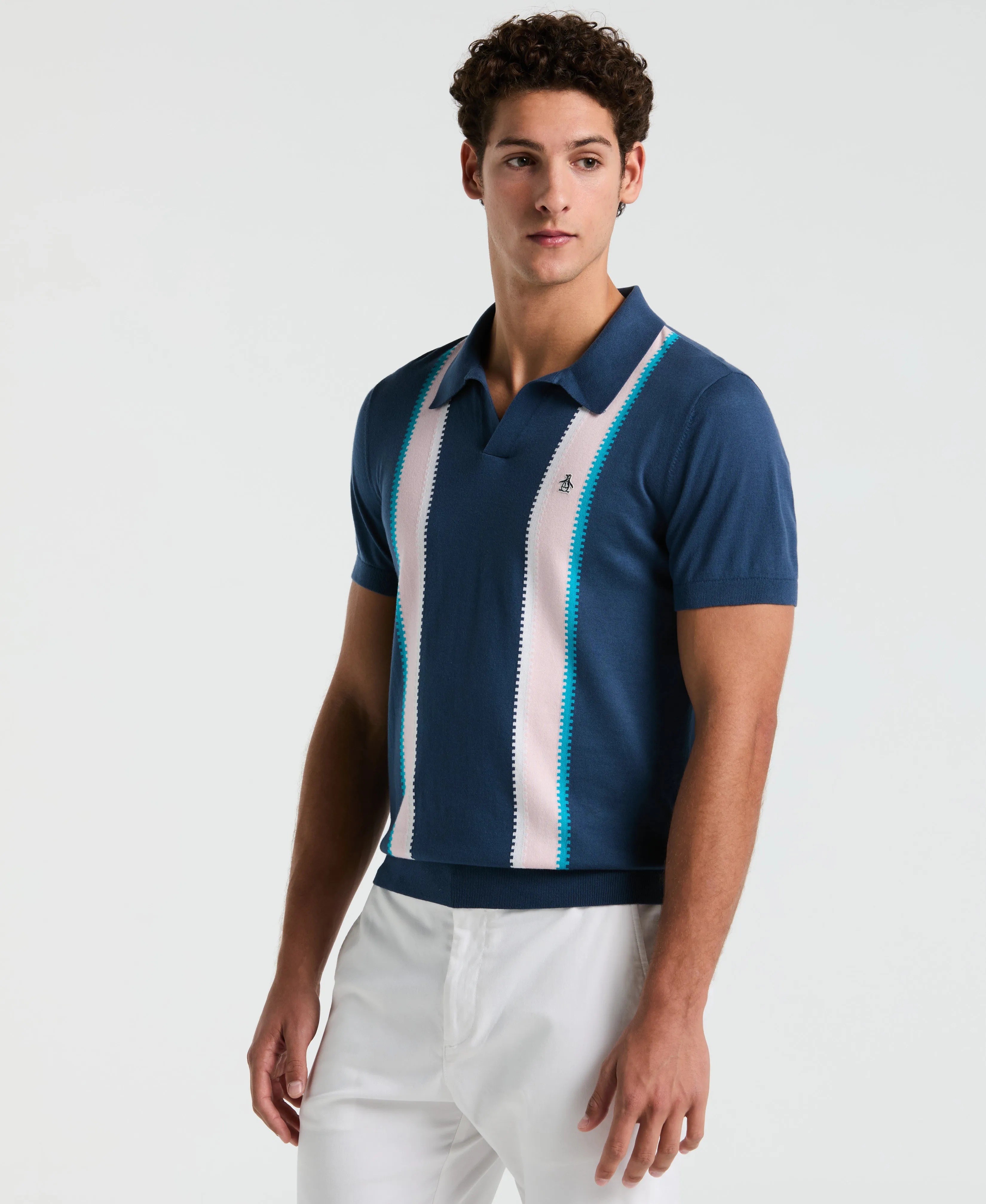 Cotton Vertical Stripe Sweater Polo sold by Original Penguin product image thumbnail 5