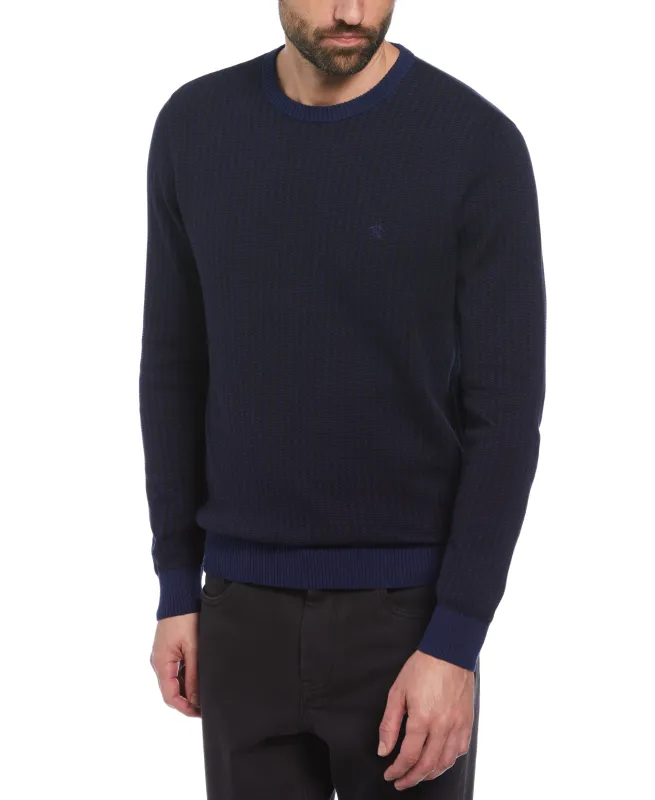 Tonal Jacquard Sweater sold by Original Penguin