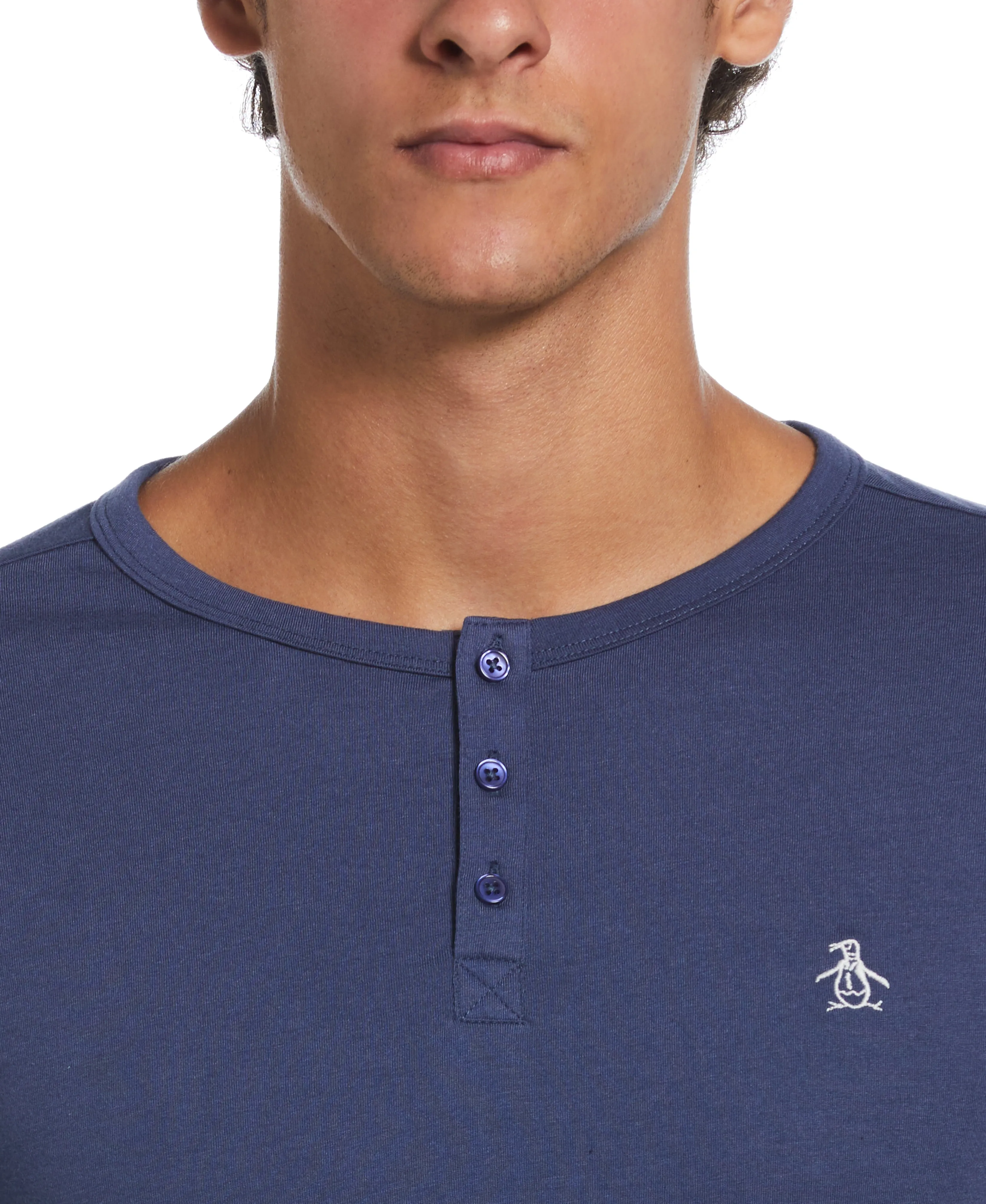 Solid Henley Tee sold by Original Penguin product image thumbnail 4