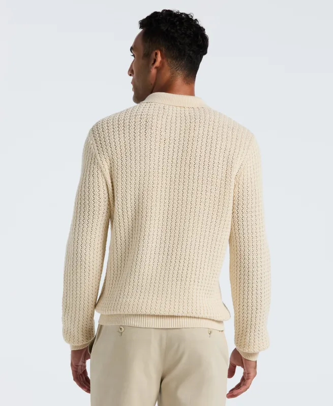 Zigzag Stitch Sweater Polo sold by Original Penguin