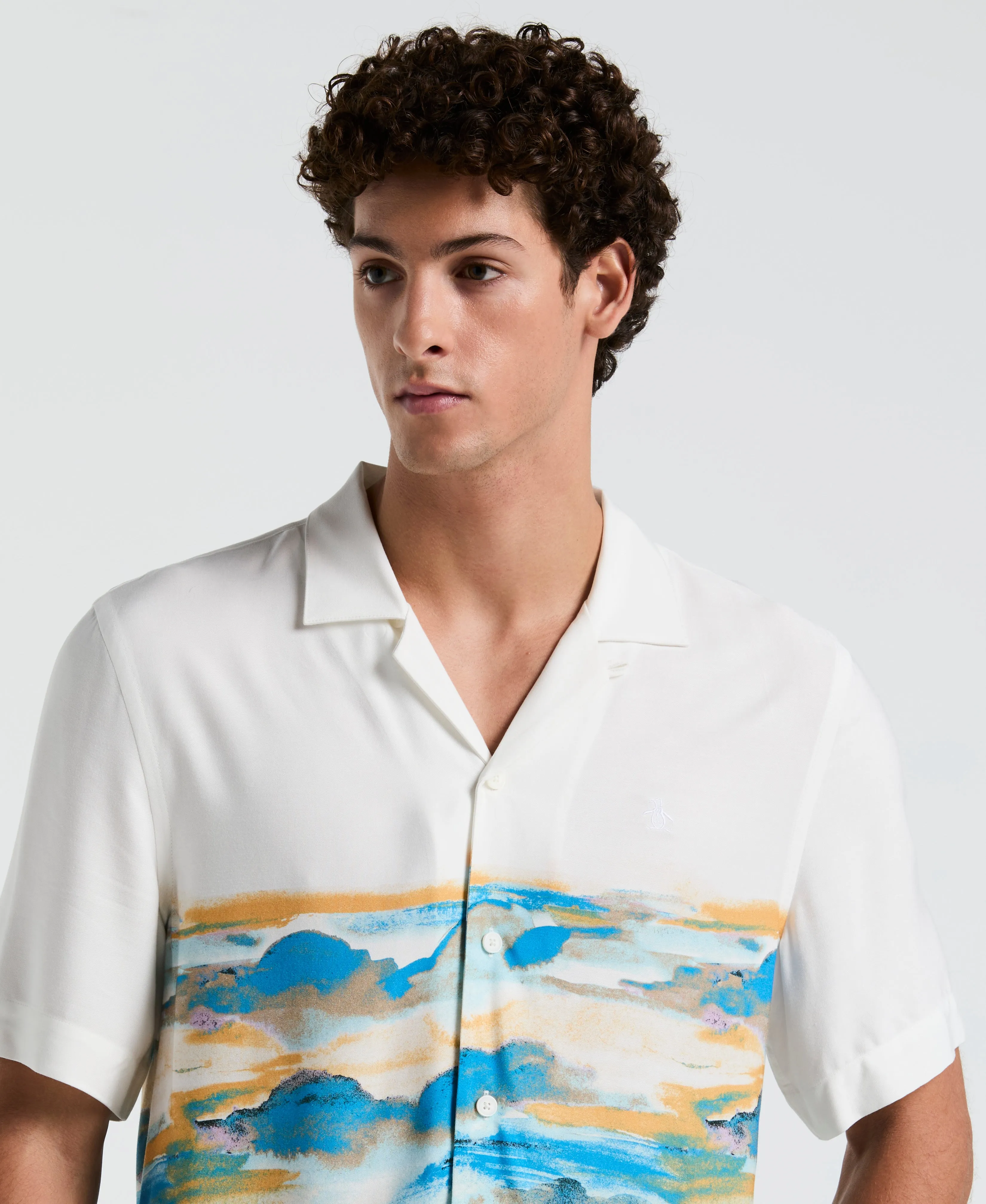 Hibiscus Scene Print Shirt sold by Original Penguin product image thumbnail 4
