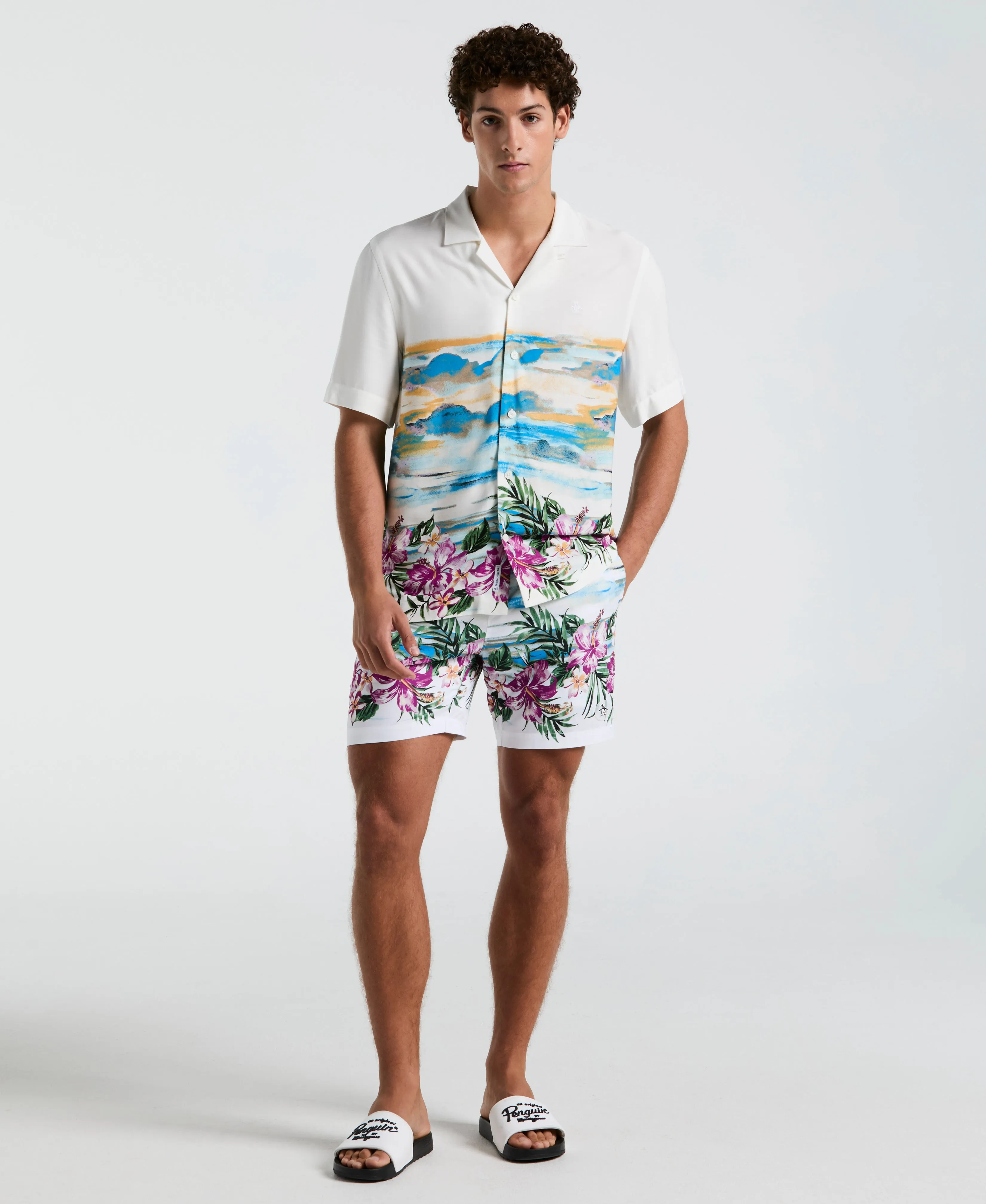 Hibiscus Scene Print Shirt sold by Original Penguin product image thumbnail 2