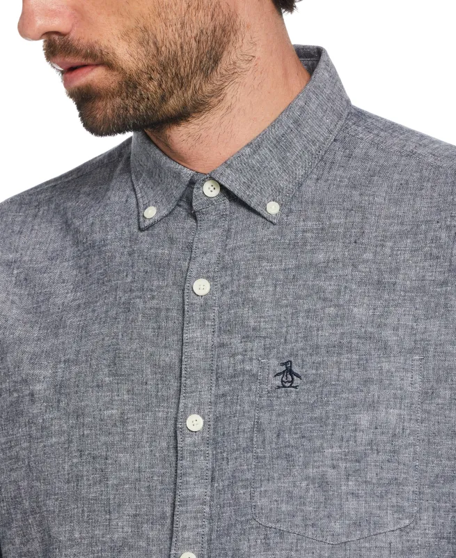 EcoVero™ Linen Blend Shirt sold by Original Penguin