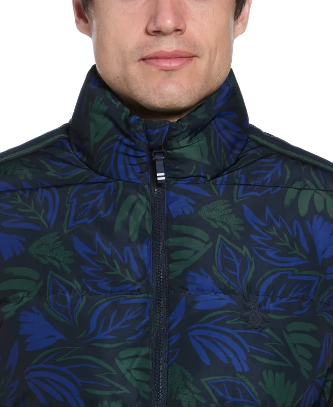 Floral Puffer Jacket made by Original Penguin