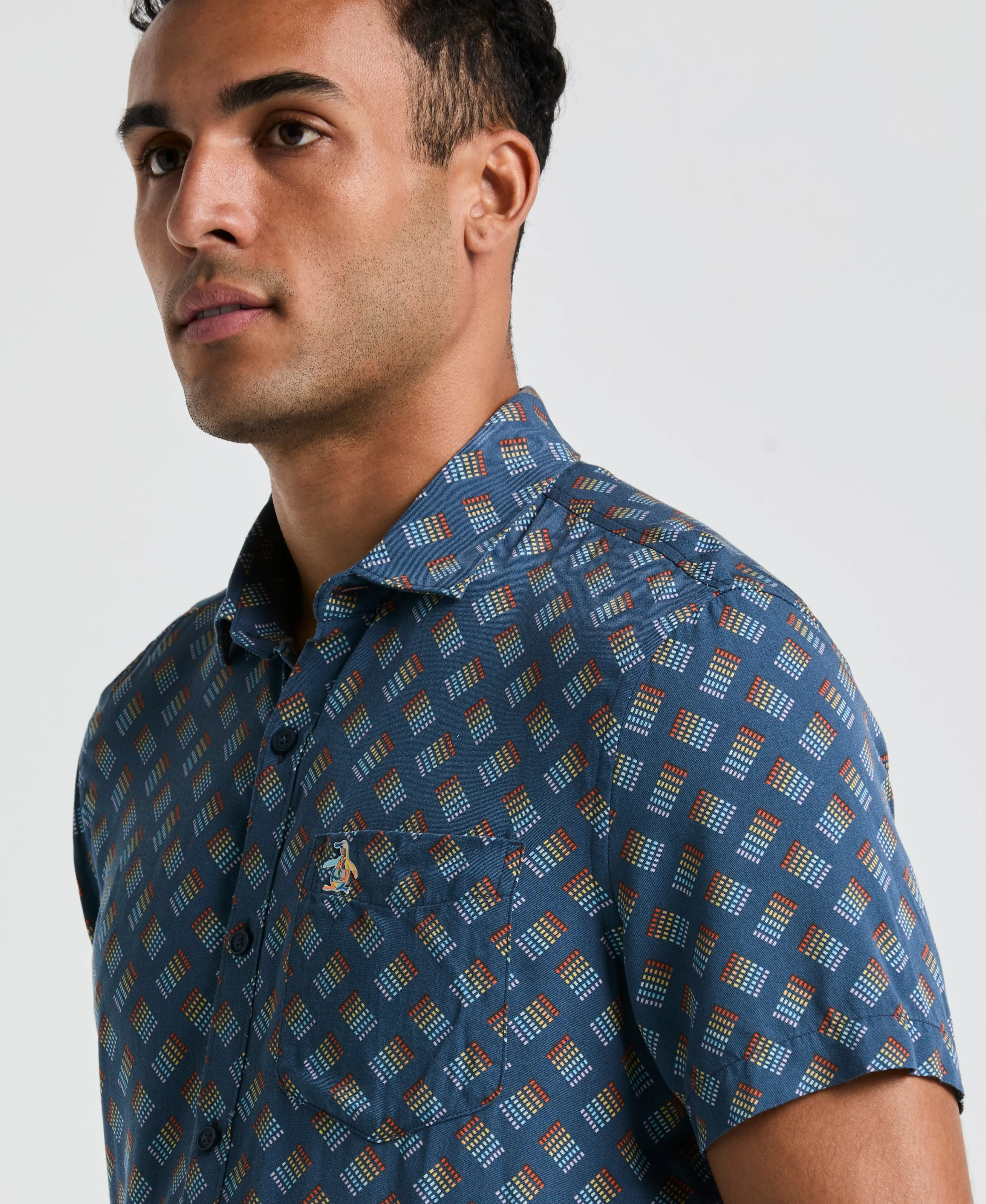 EcoVero™ All-Over Stripe Pride Shirt sold by Original Penguin product image thumbnail 2