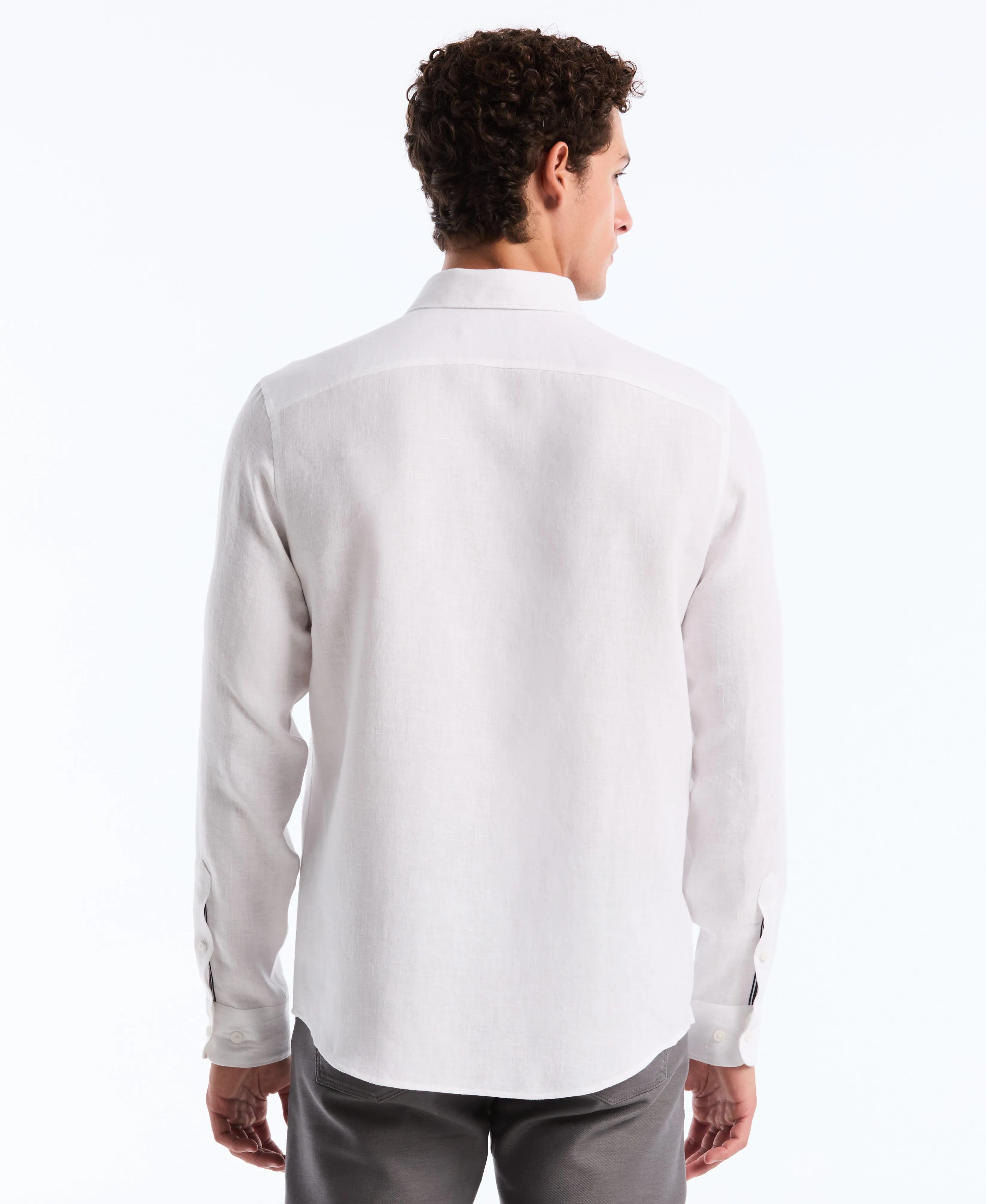 Delave Linen Long Sleeve Shirt sold by Original Penguin product image thumbnail 2