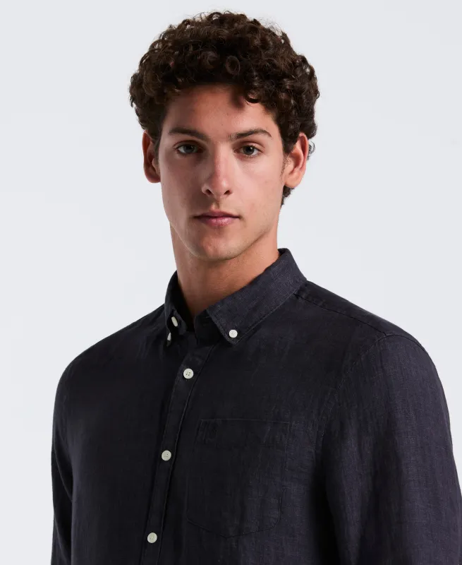 Delave Linen Long Sleeve Shirt sold by Original Penguin
