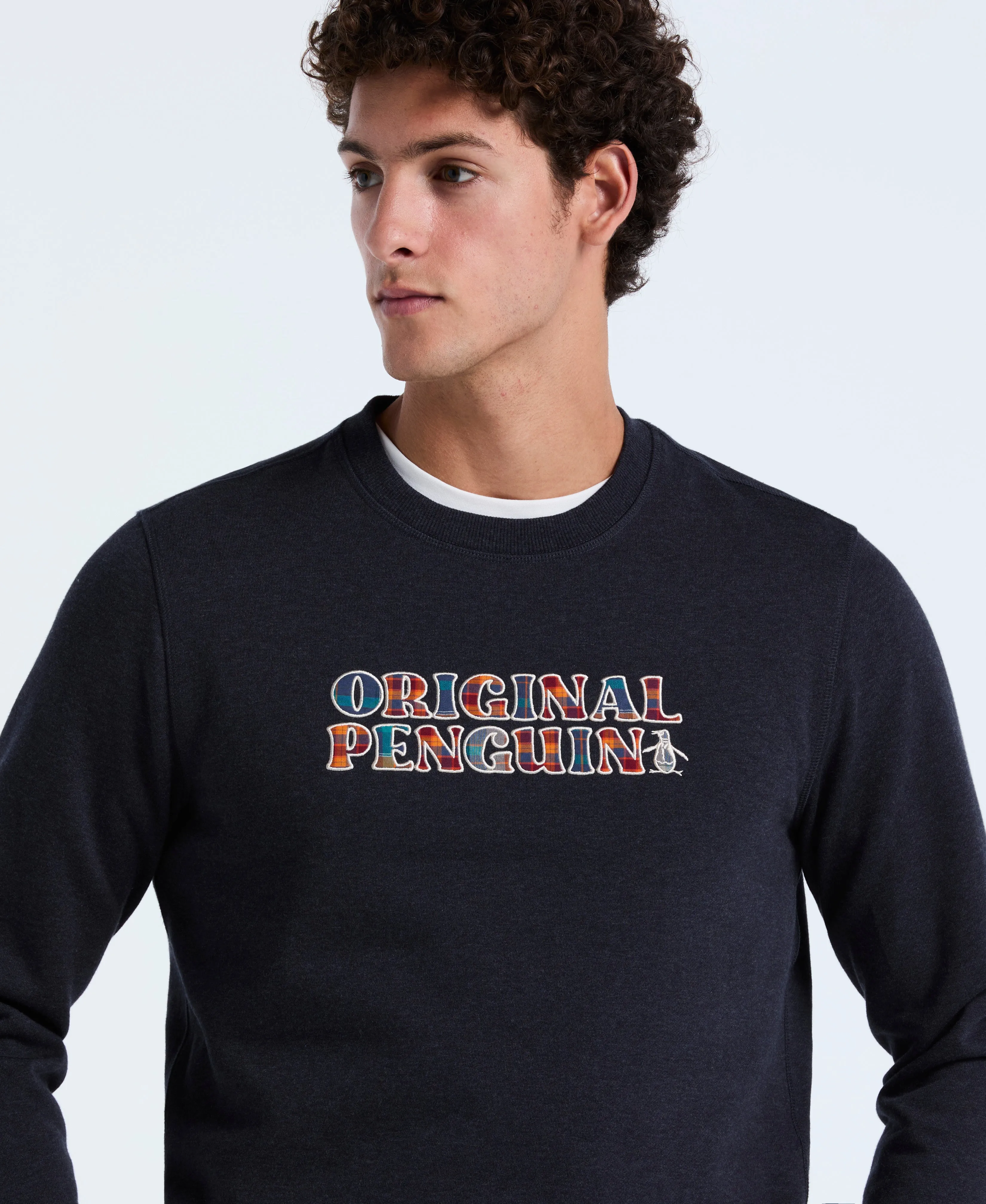 Plaid Logo Fleece Sweatshirt sold by Original Penguin product image thumbnail 2