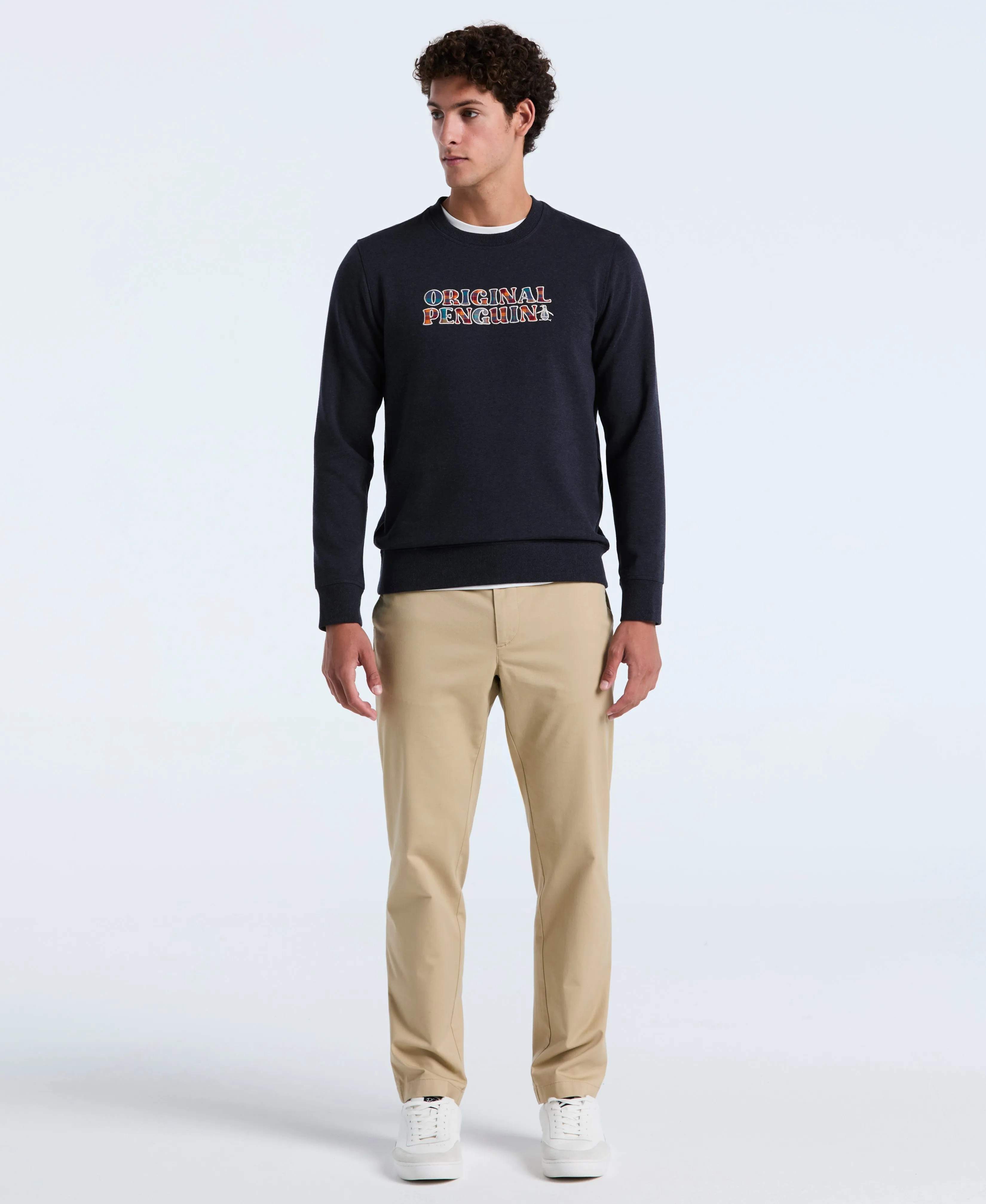 Plaid Logo Fleece Sweatshirt sold by Original Penguin product image thumbnail 4