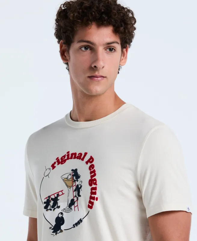 Flocked Martini Graphic Tee sold by Original Penguin