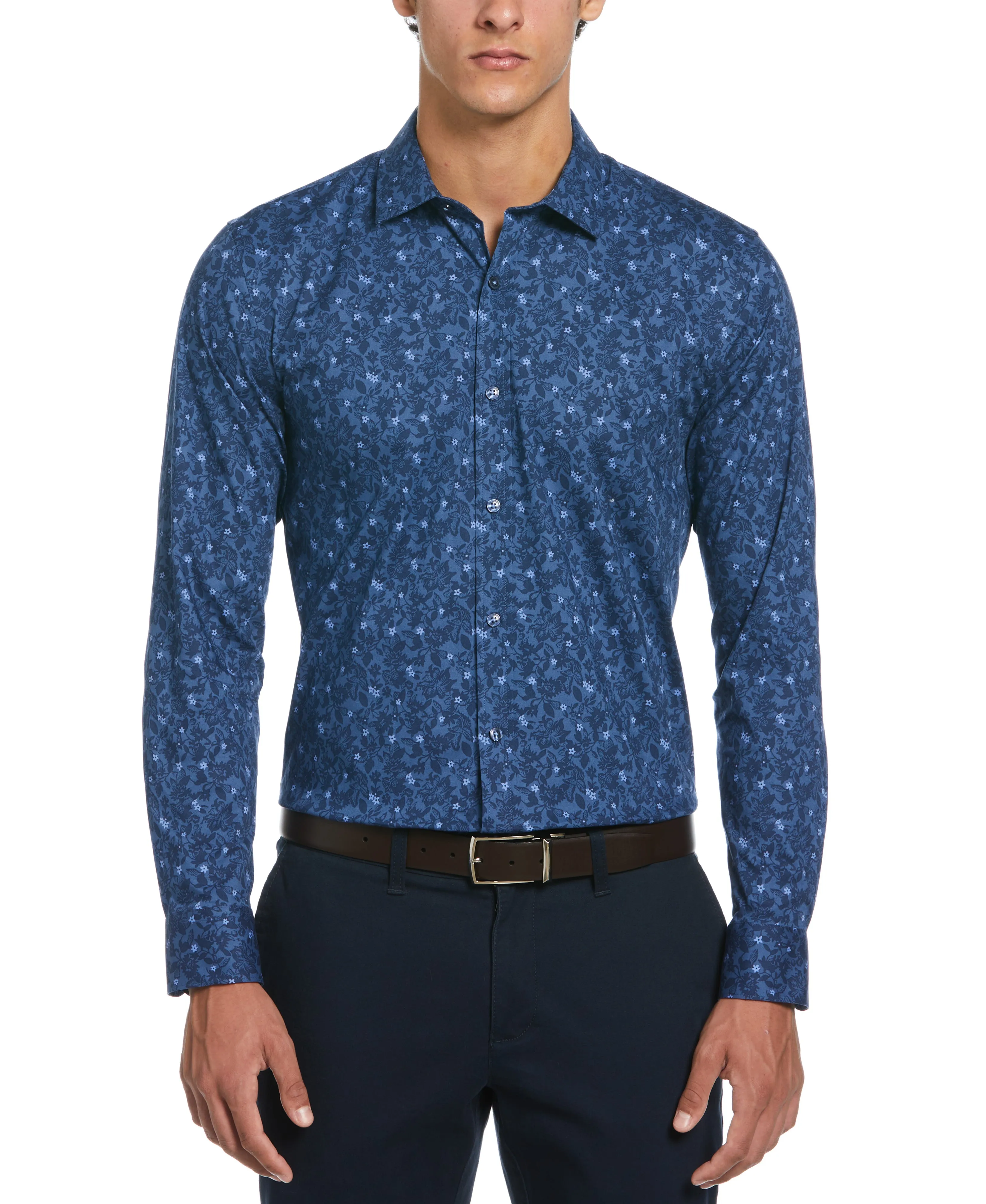 Night Floral Print Dress Shirt sold by Original Penguin product image thumbnail 2