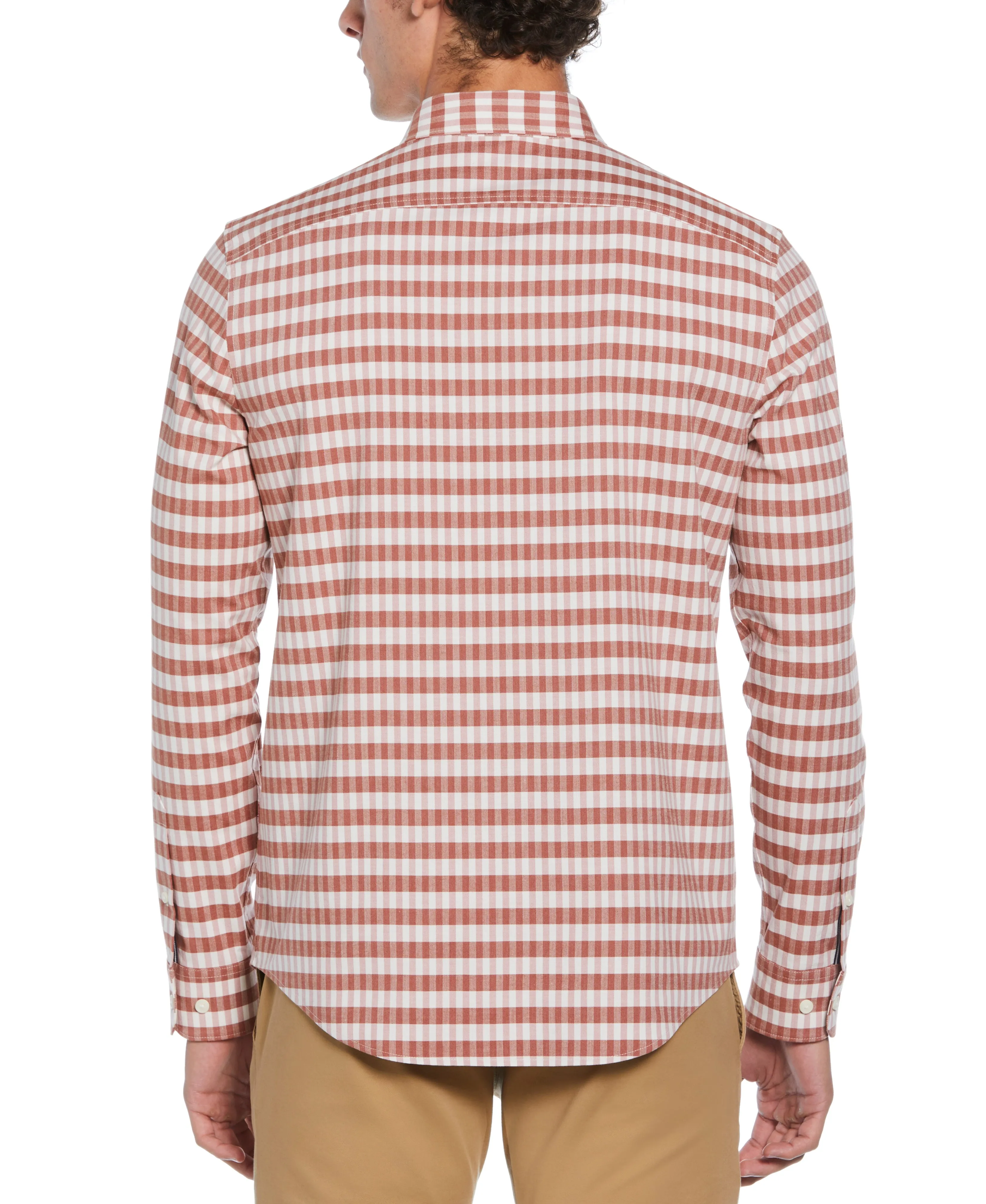 Long Sleeve Eco Chambray Plaid Shirt sold by Original Penguin product image thumbnail 2