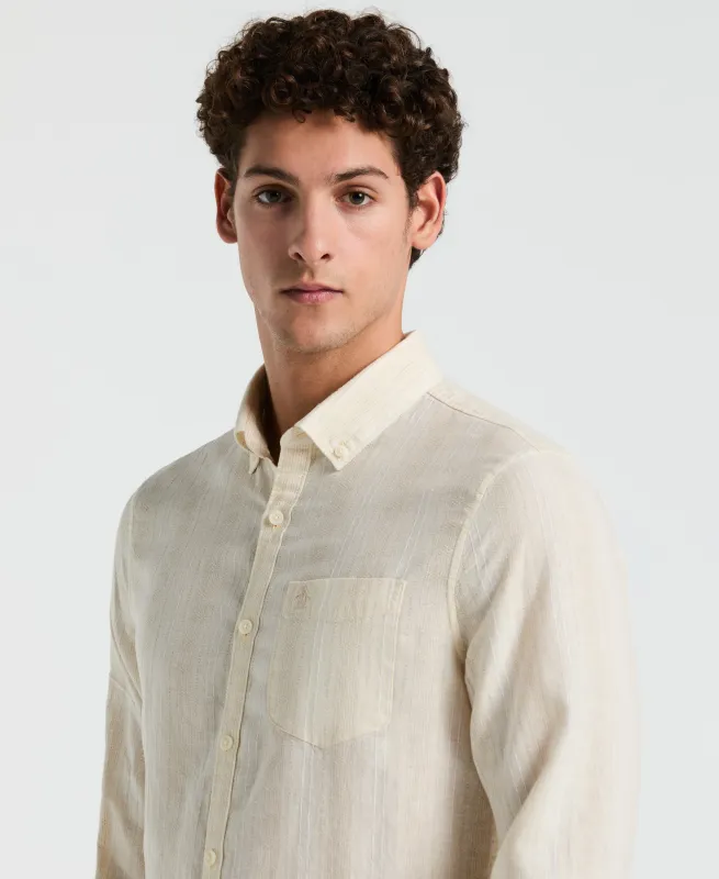 Vertical Stripe Long Sleeve Shirt sold by Original Penguin