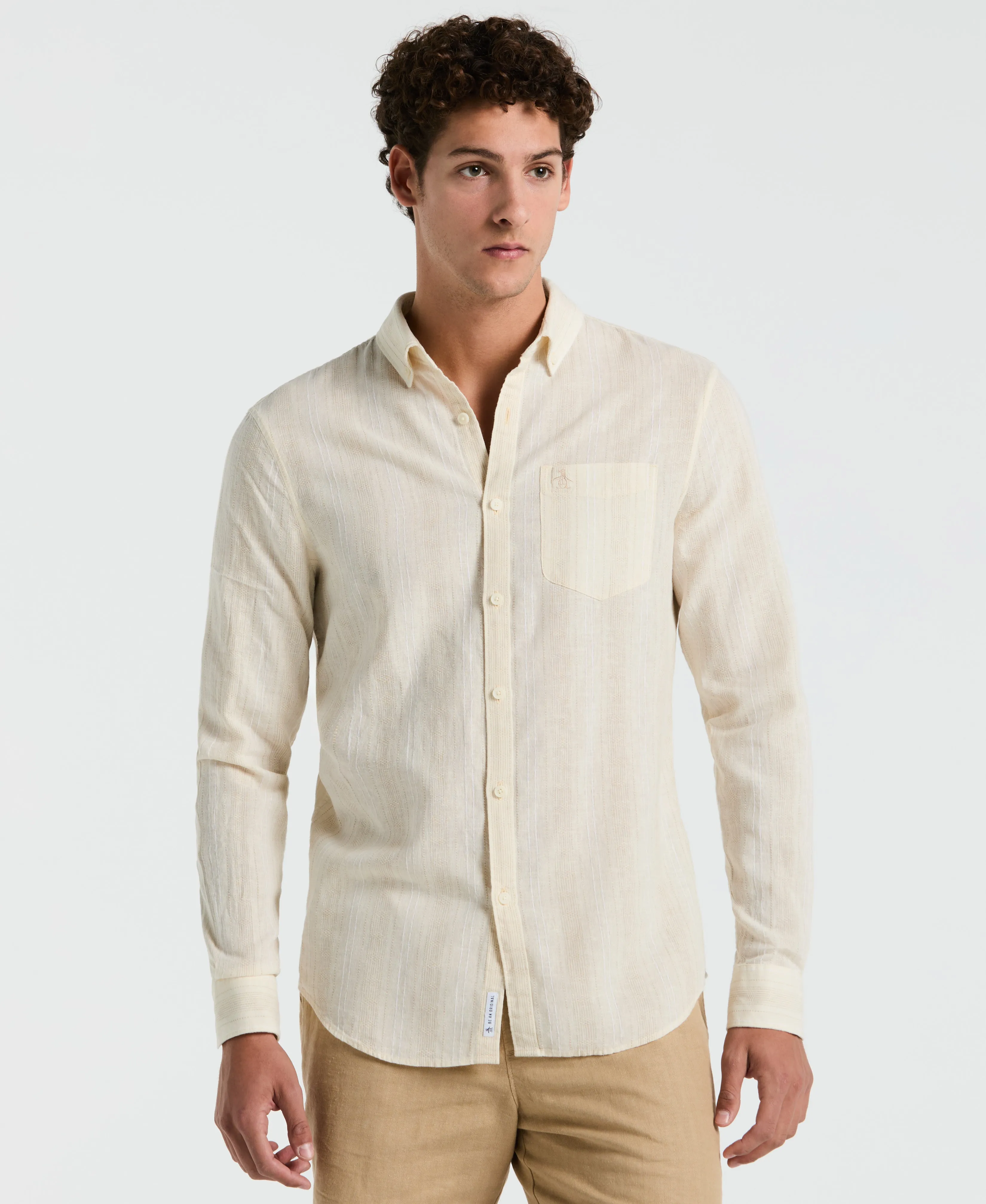 Vertical Stripe Long Sleeve Shirt sold by Original Penguin product image thumbnail 3