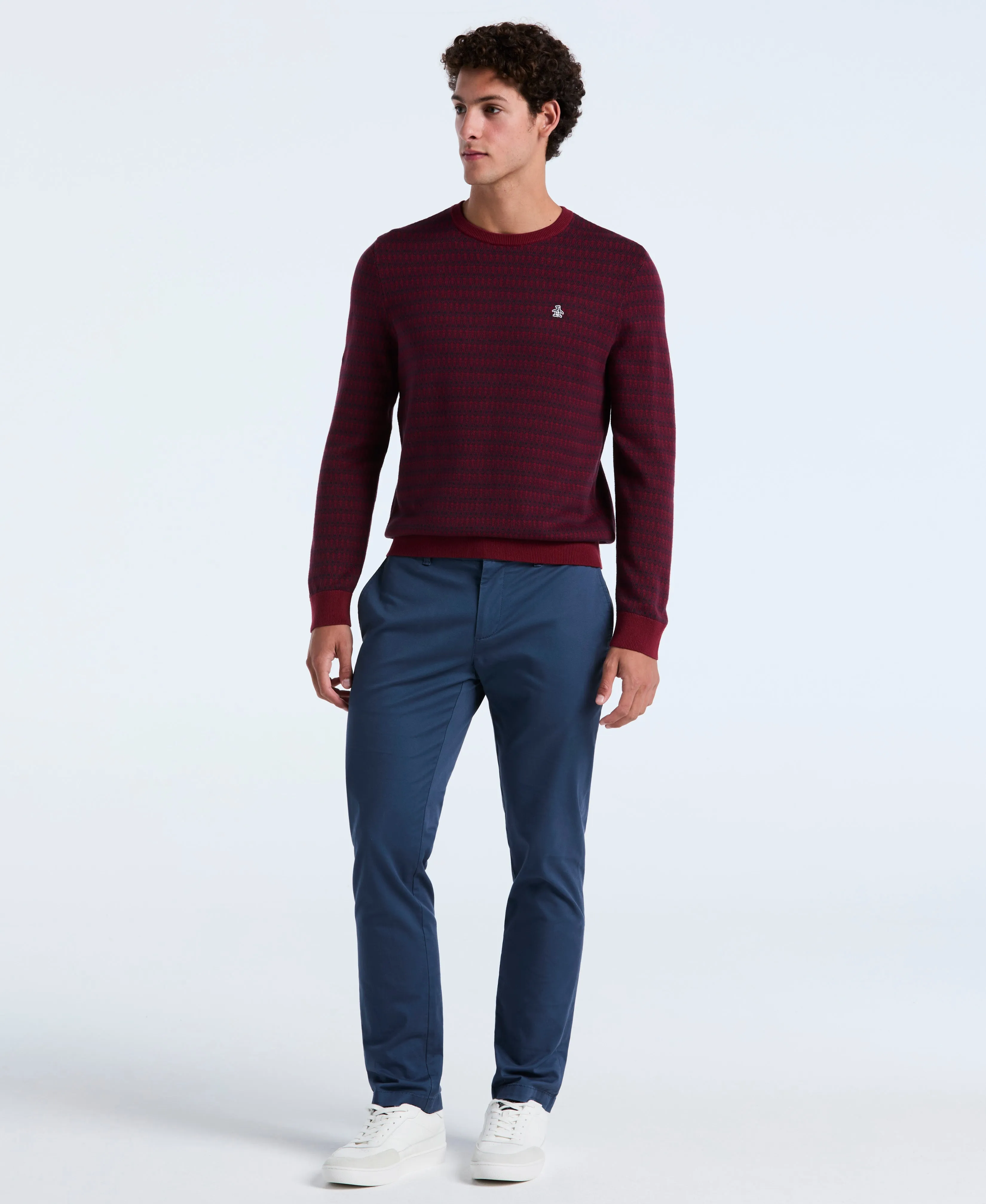 Geo Jacquard Crewneck Sweater sold by Original Penguin product image thumbnail 5