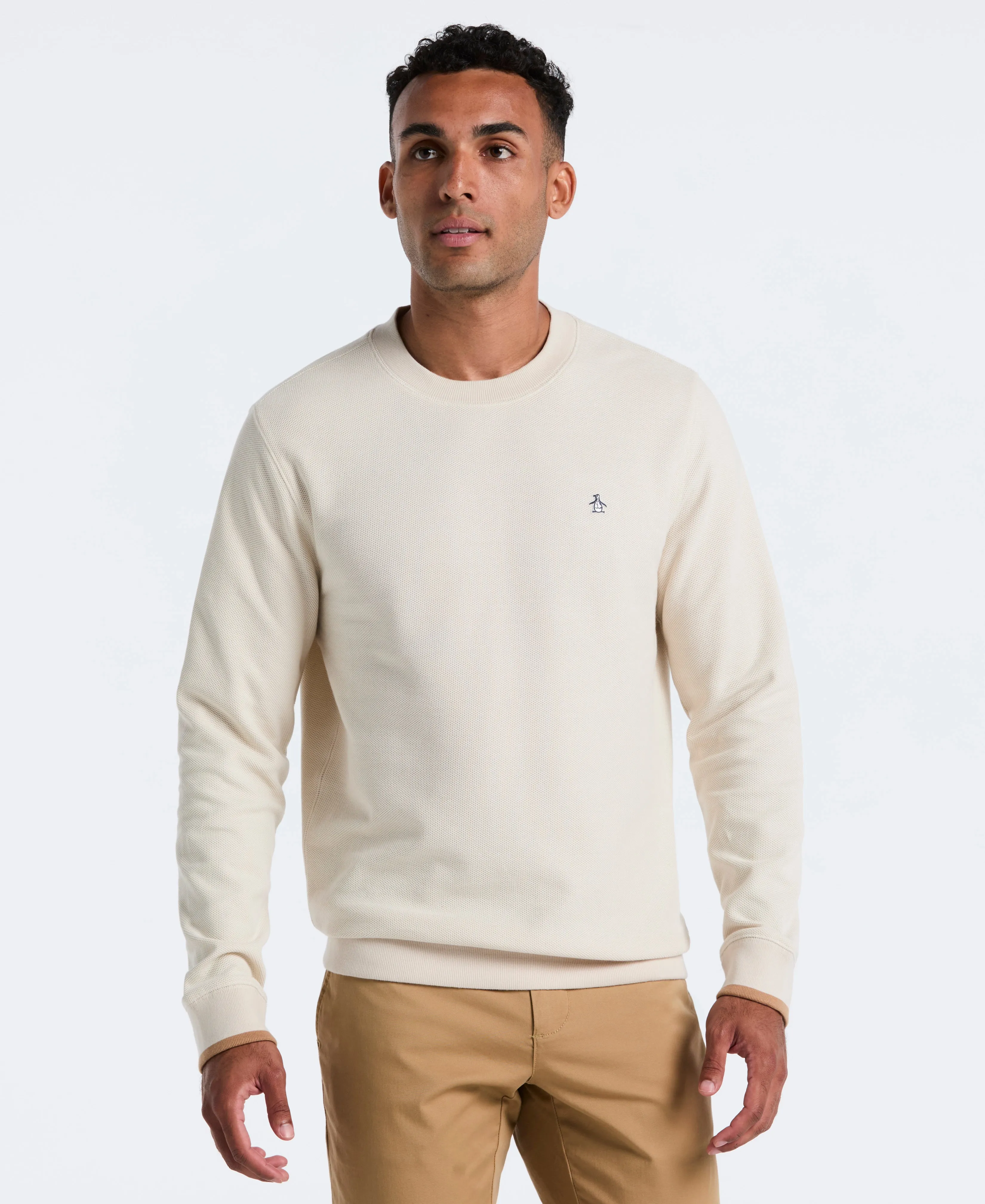 Honeycomb Pique Sweatshirt sold by Original Penguin product image thumbnail 3