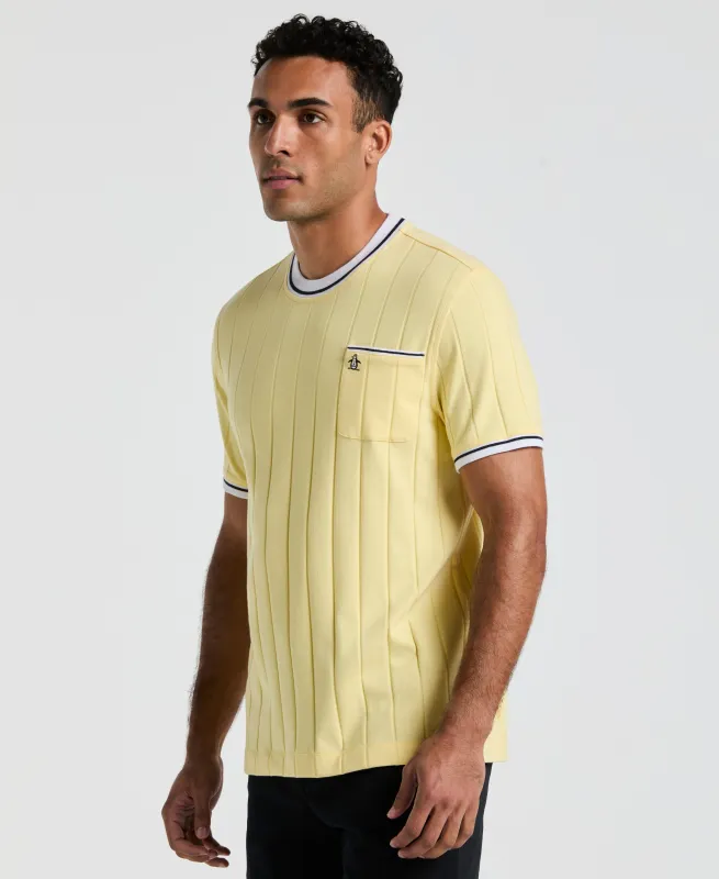 Ribbed Tipped Collar Tee sold by Original Penguin