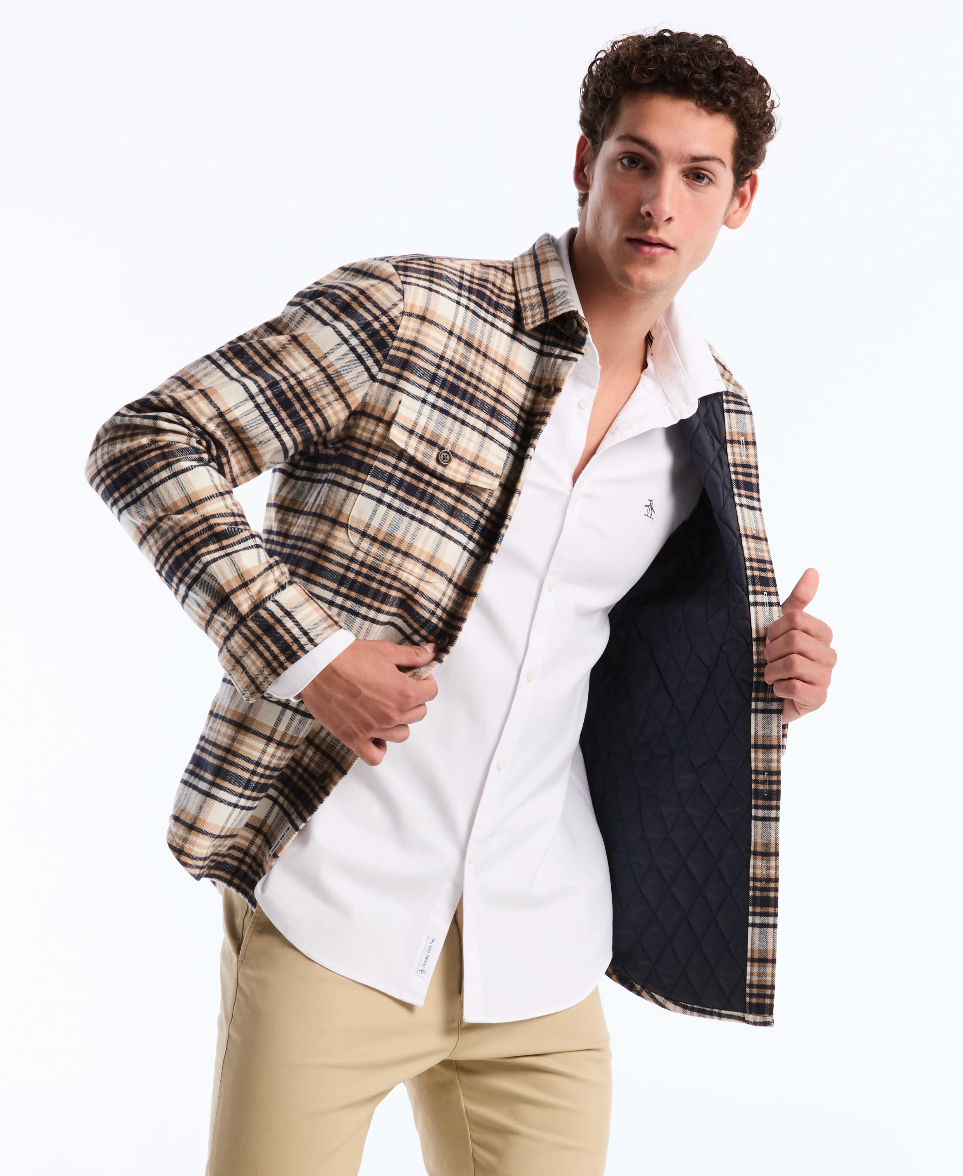 EcoVero™ Oxford Long Sleeve Shirt sold by Original Penguin product image thumbnail 3