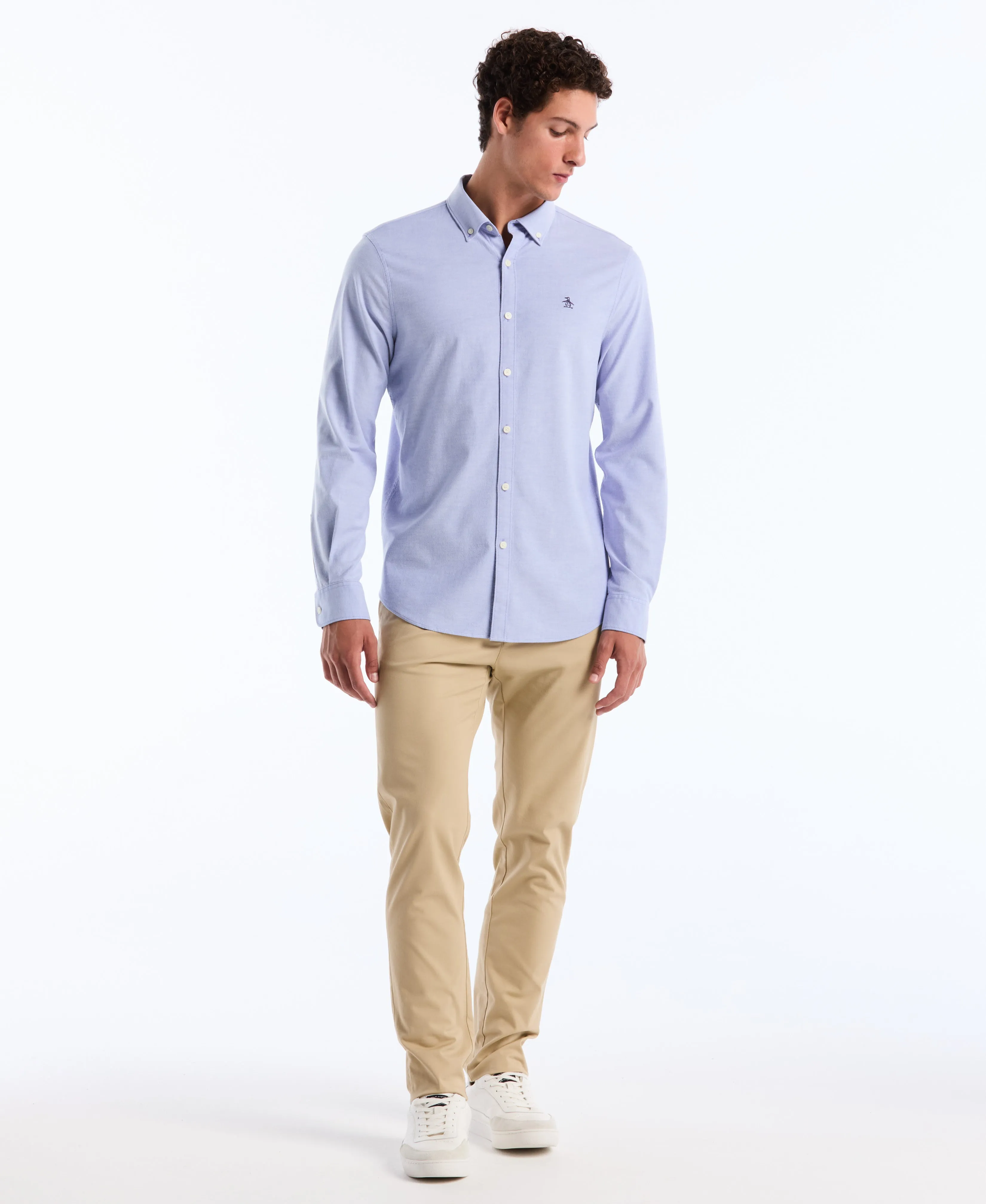 EcoVero™ Oxford Long Sleeve Shirt sold by Original Penguin product image thumbnail 4