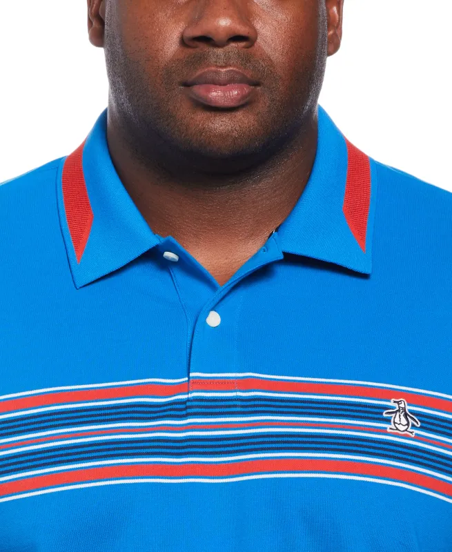 Big and Tall Micro Pique Chest Stripe Polo sold by Original Penguin