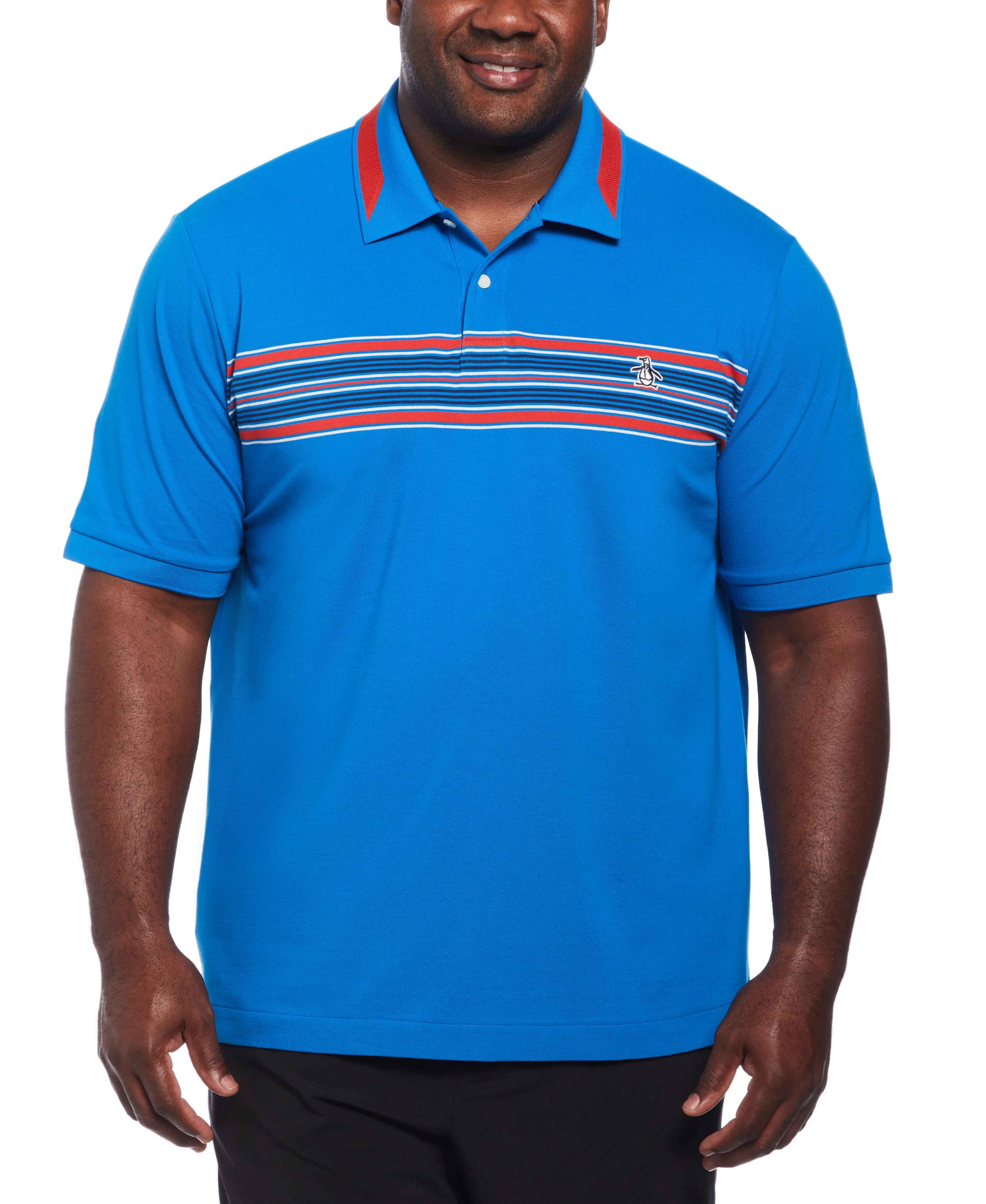 Big and Tall Micro Pique Chest Stripe Polo sold by Original Penguin product image thumbnail 3