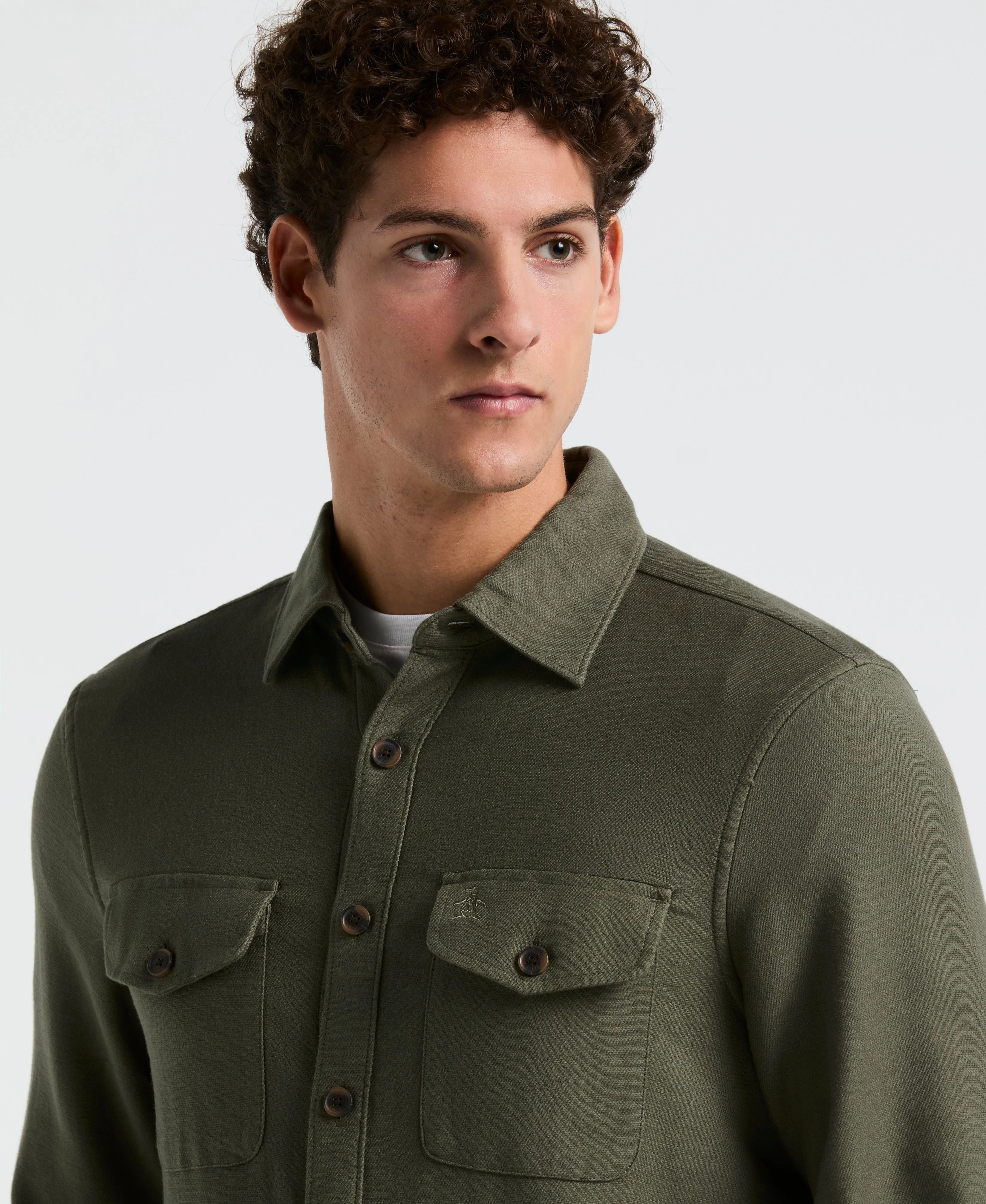 EcoVero™ Blend Loop Back Shirt sold by Original Penguin product image thumbnail 3