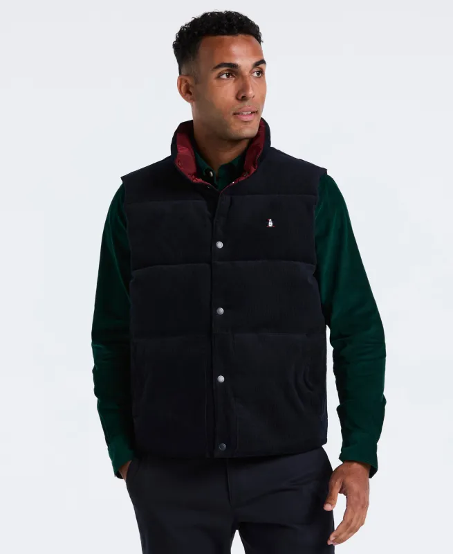 Corduroy Reversible Puffer Vest sold by Original Penguin