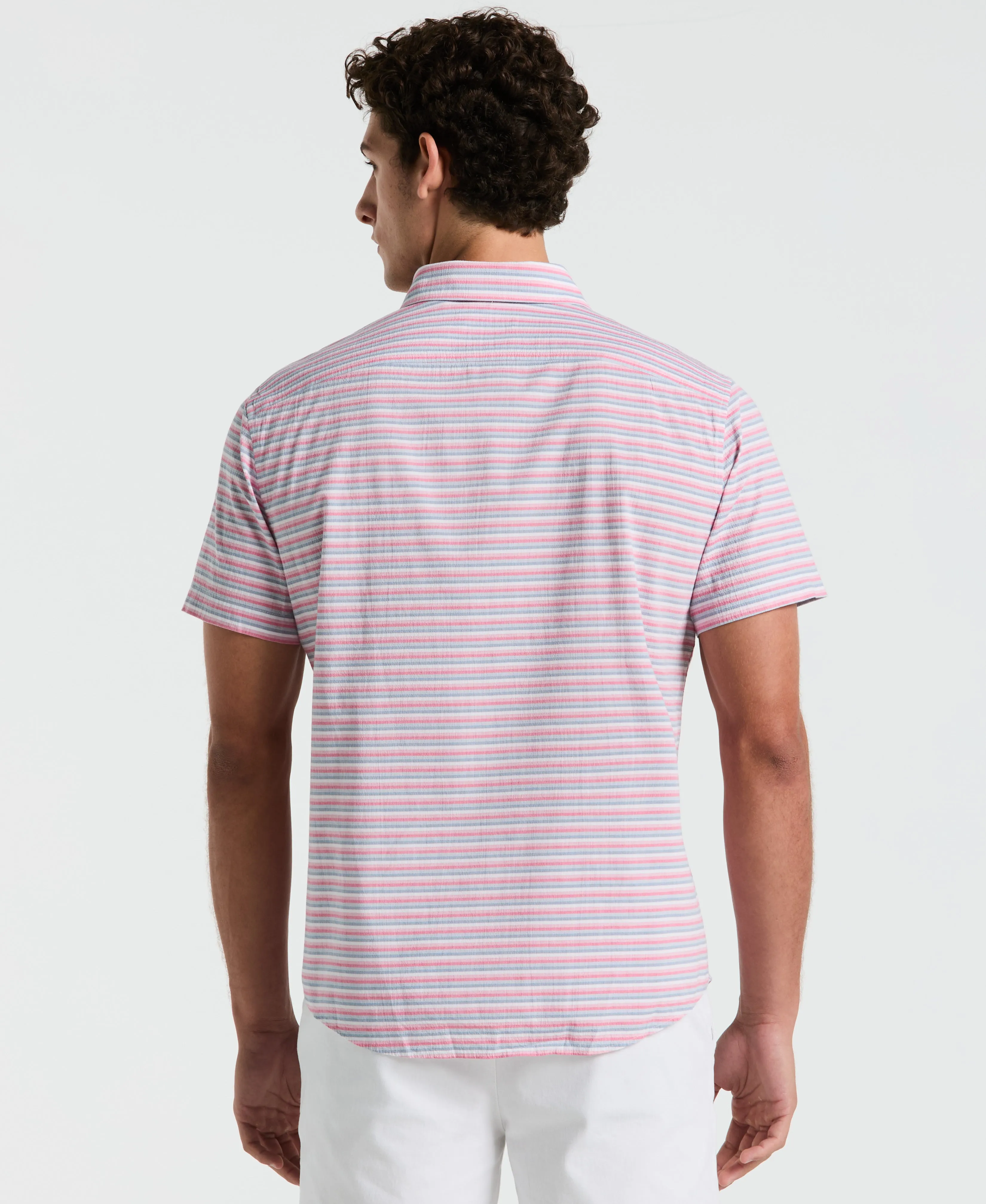Cotton Crinkle Yarn Stripe Shirt sold by Original Penguin product image thumbnail 3