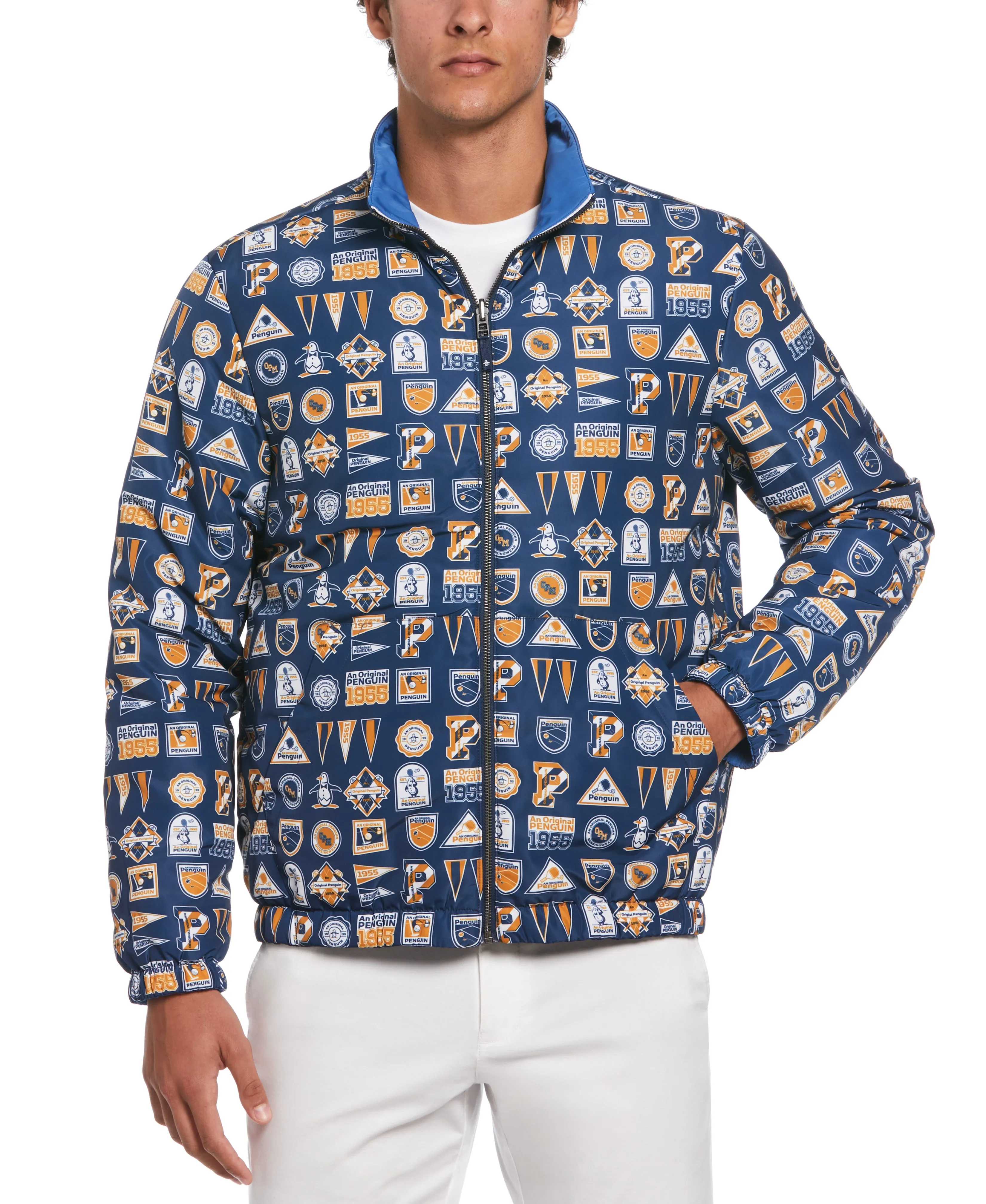 Collegiate Print Reversible Full Zip Jacket sold by Original Penguin product image thumbnail 4