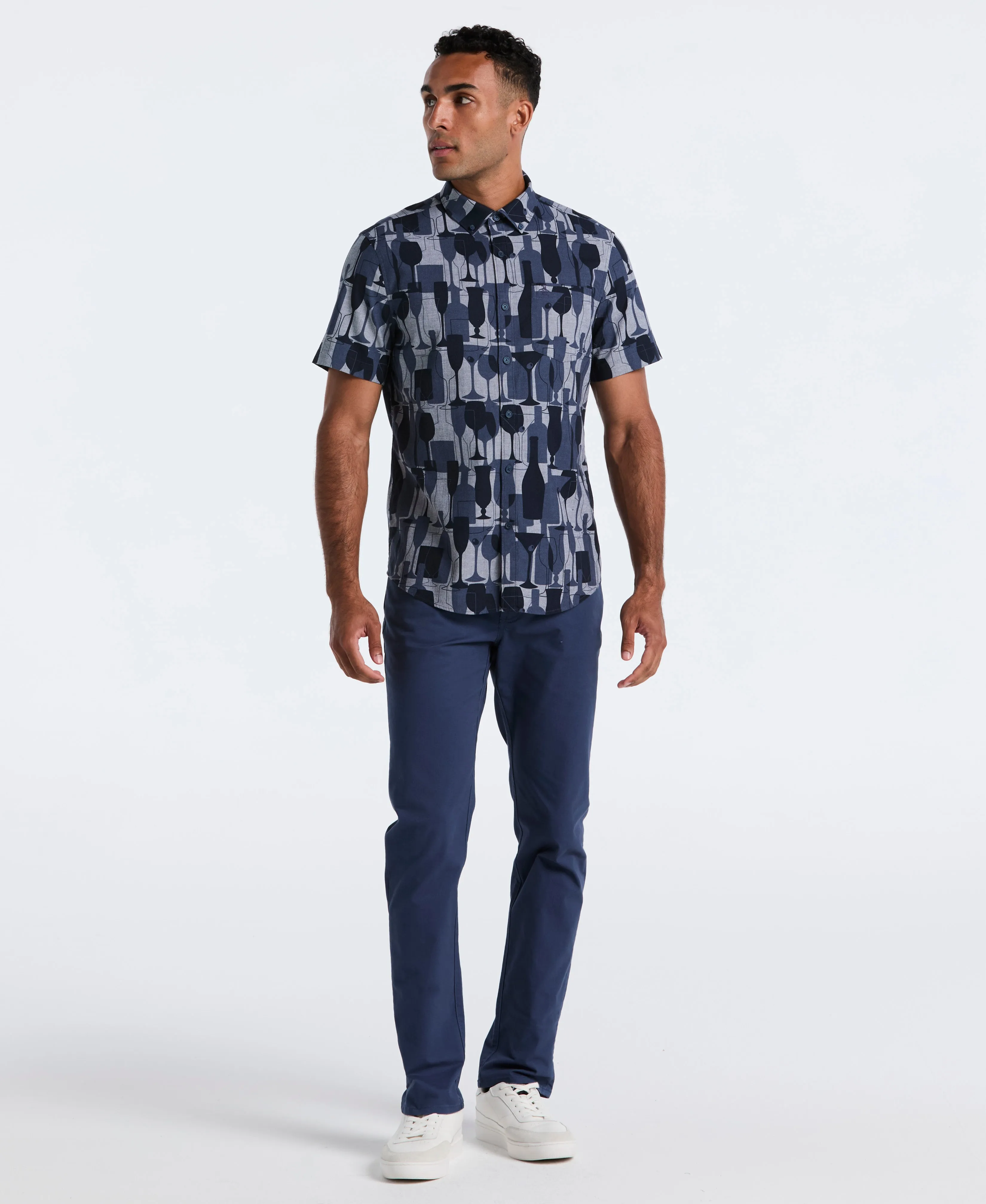 Cotton Cocktail Print Shirt sold by Original Penguin product image thumbnail 3