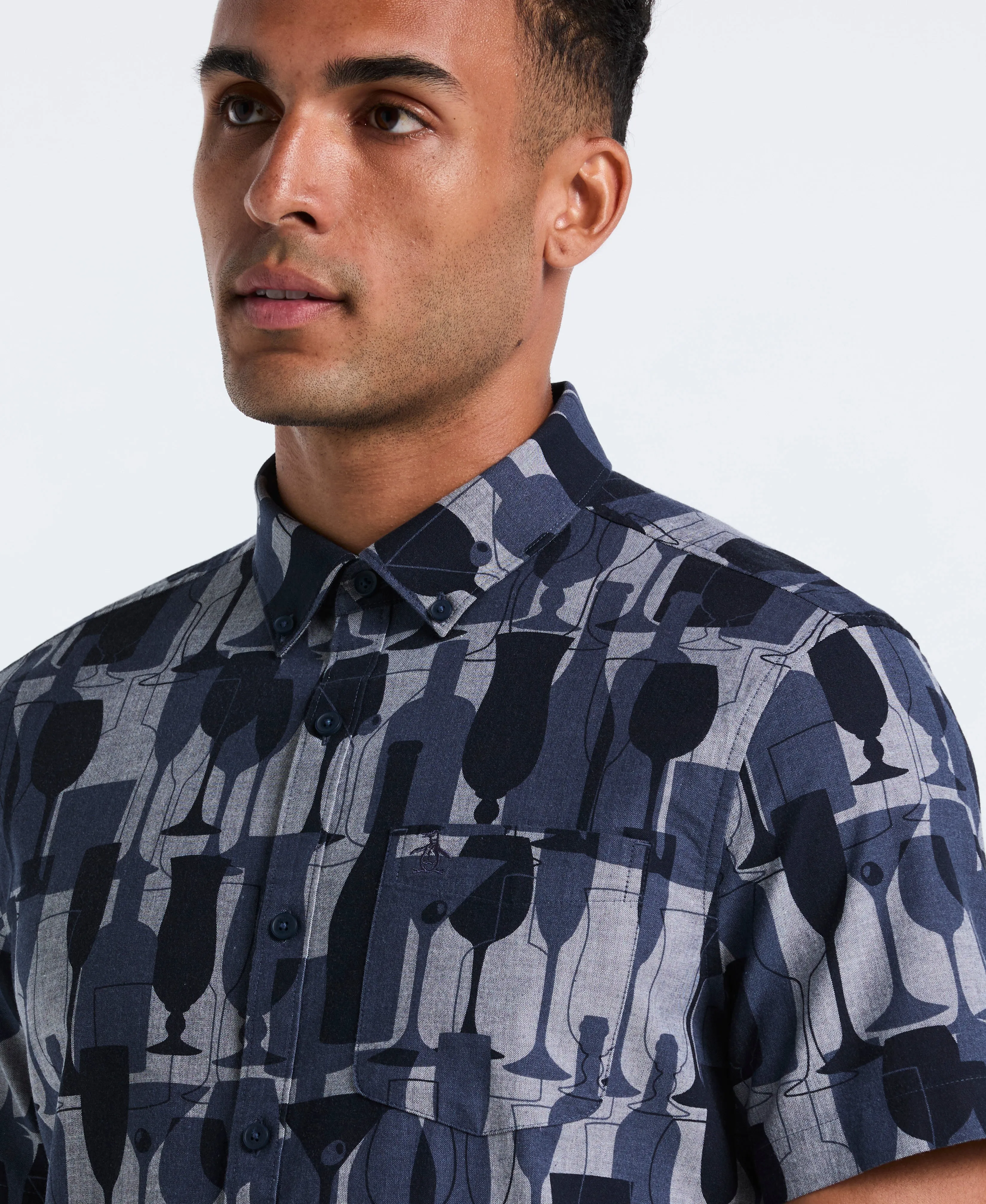 Cotton Cocktail Print Shirt sold by Original Penguin product image thumbnail 2