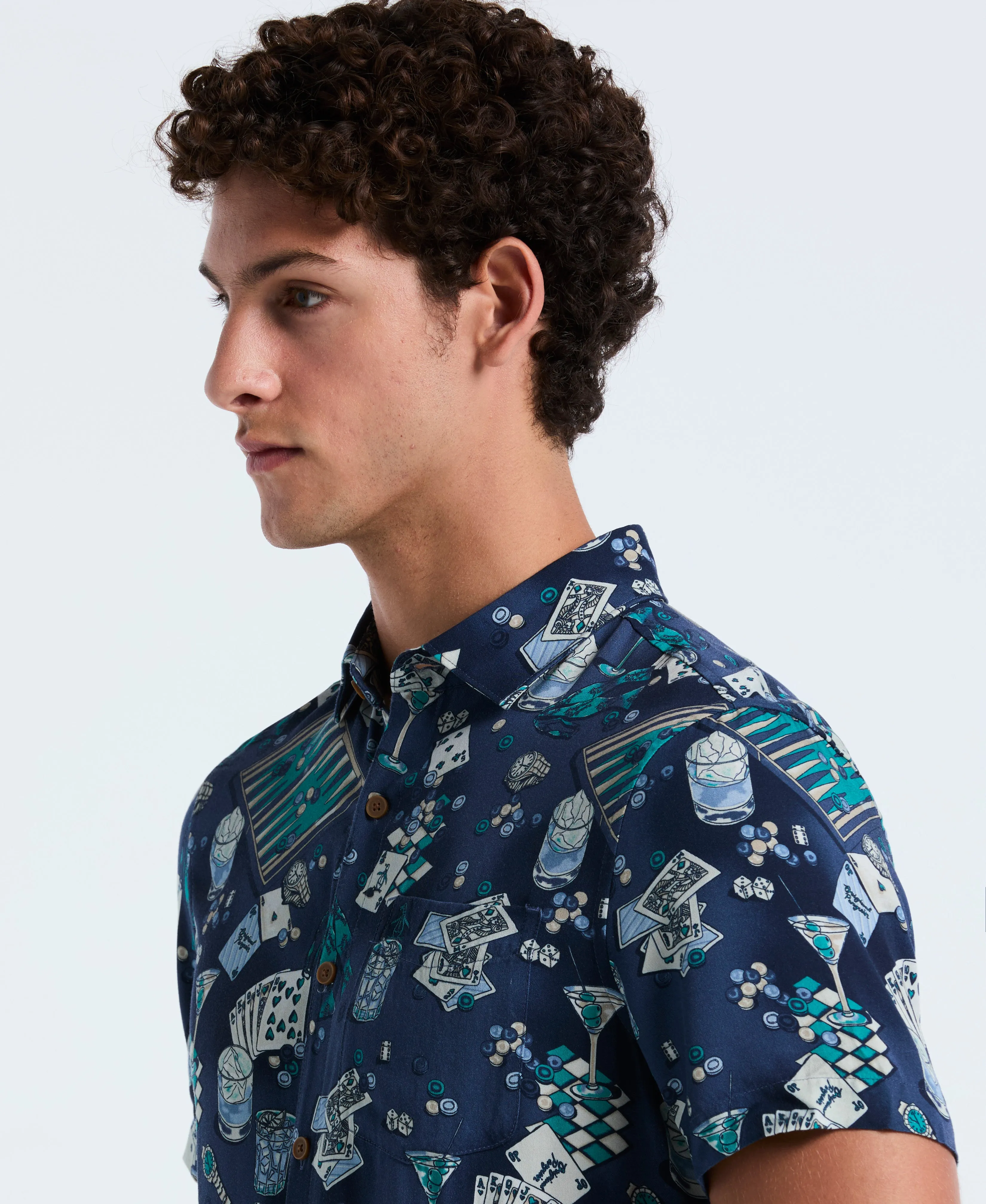 All-Over Print Poker Table Shirt sold by Original Penguin product image thumbnail 2
