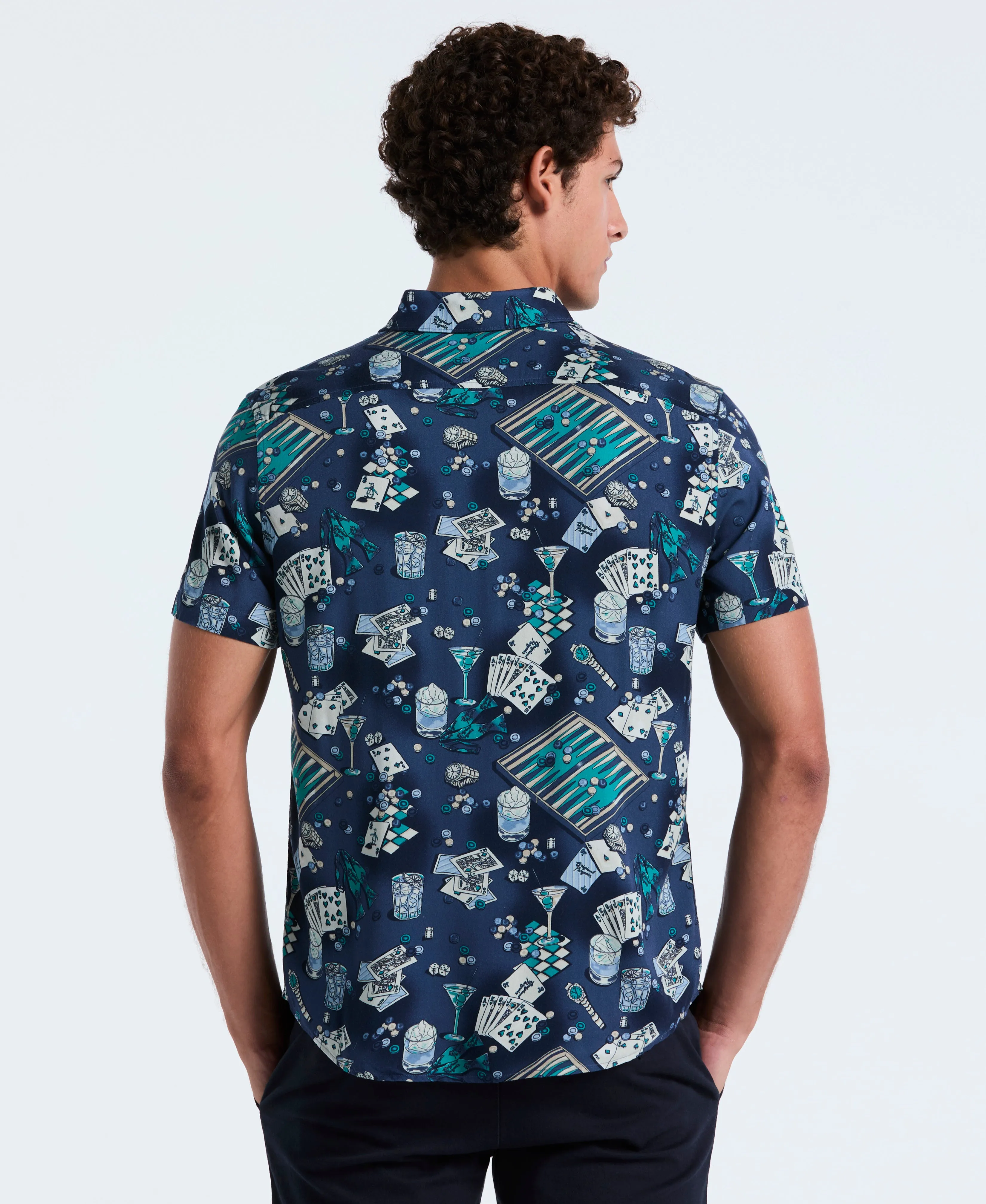 All-Over Print Poker Table Shirt sold by Original Penguin product image thumbnail 3