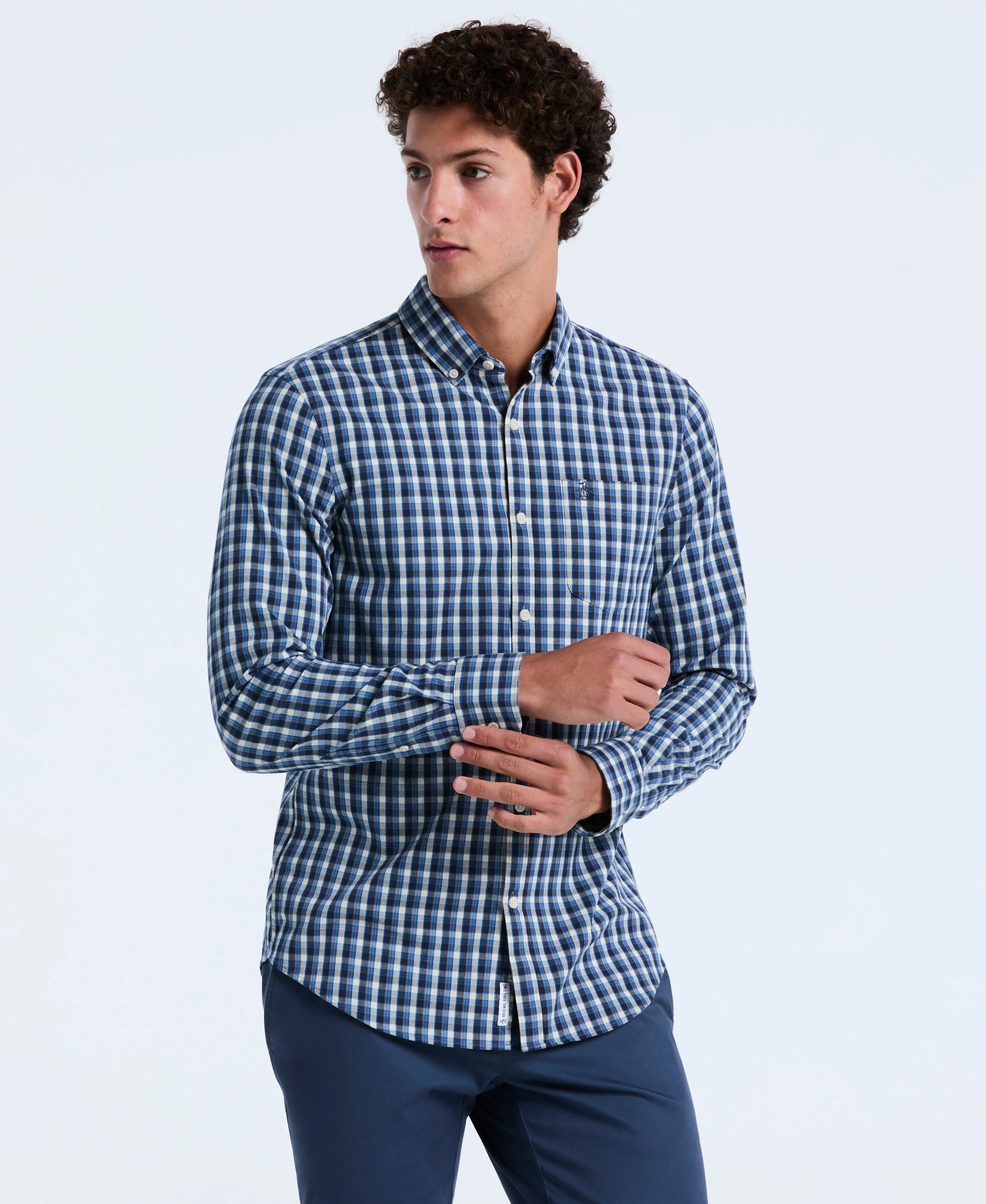 Cotton Eco Twill Check Shirt sold by Original Penguin product image thumbnail 3