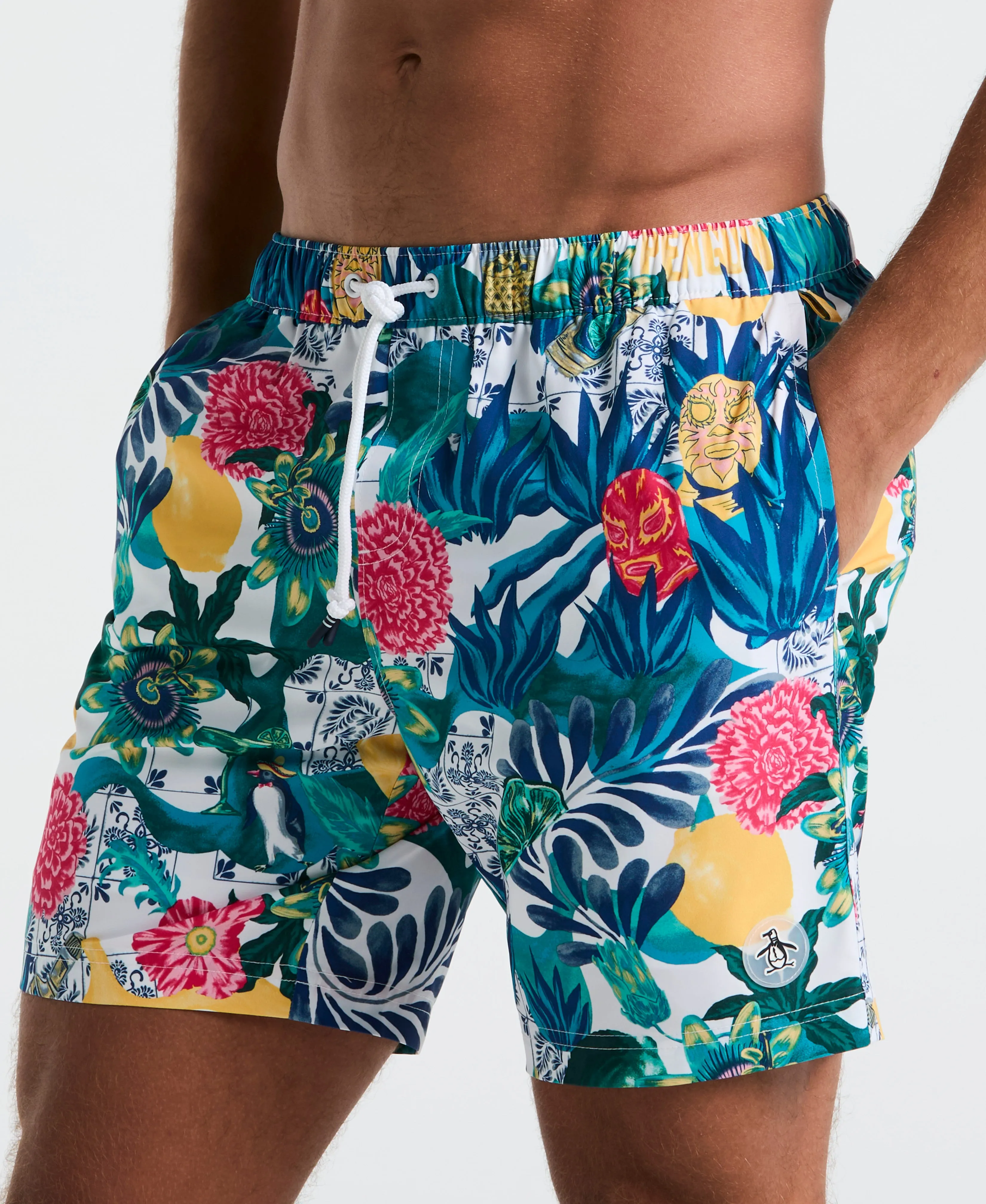 7" All-Over Floral Collage Swim Short sold by Original Penguin product image thumbnail 3