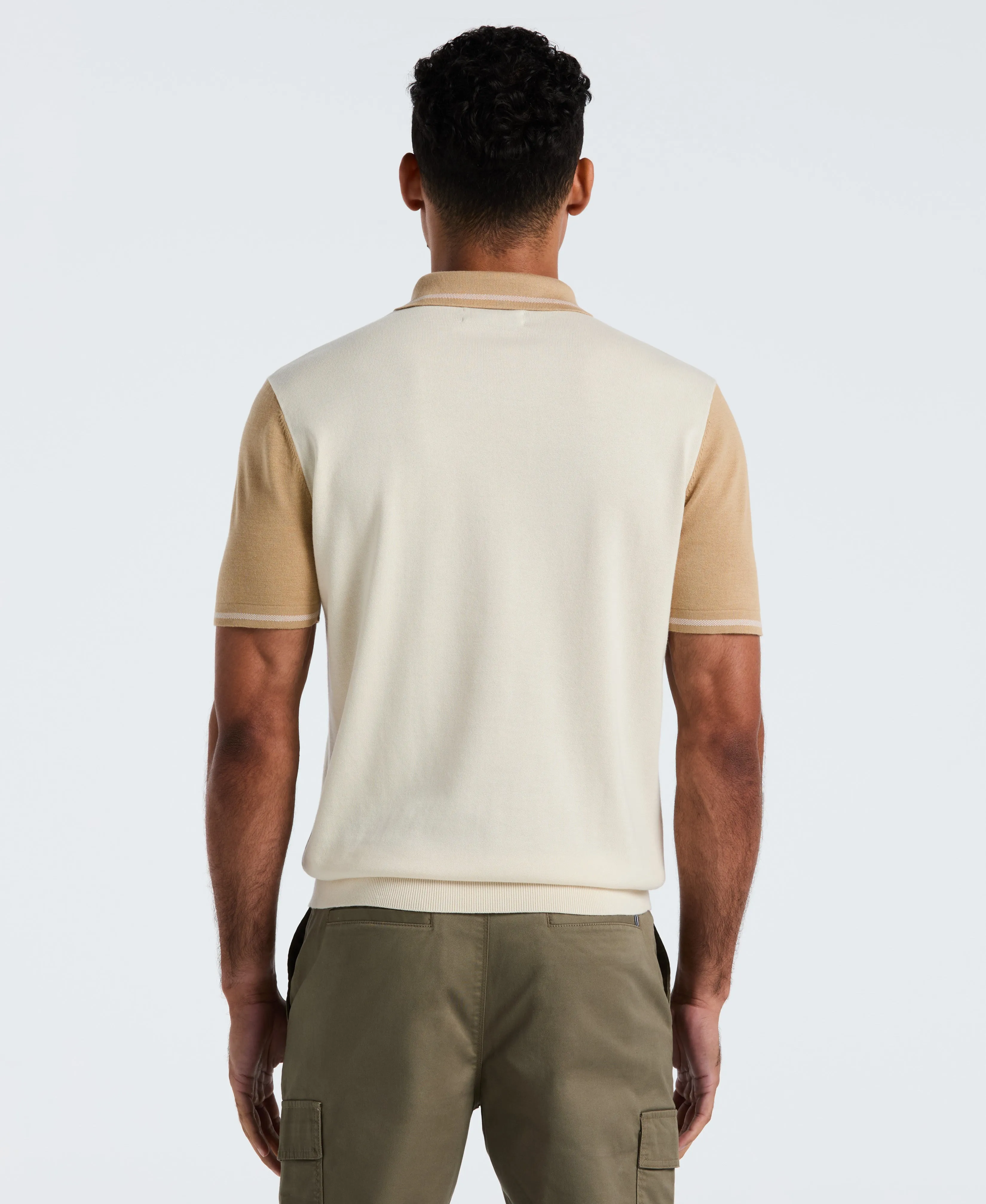 Cotton Colorblock Sweater Polo sold by Original Penguin product image thumbnail 2