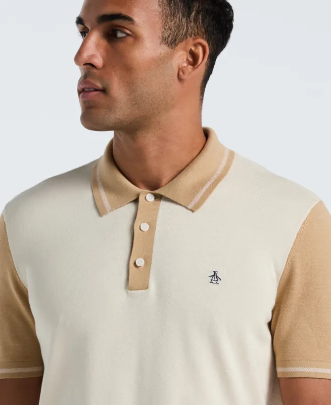 Cotton Colorblock Sweater Polo sold by Original Penguin