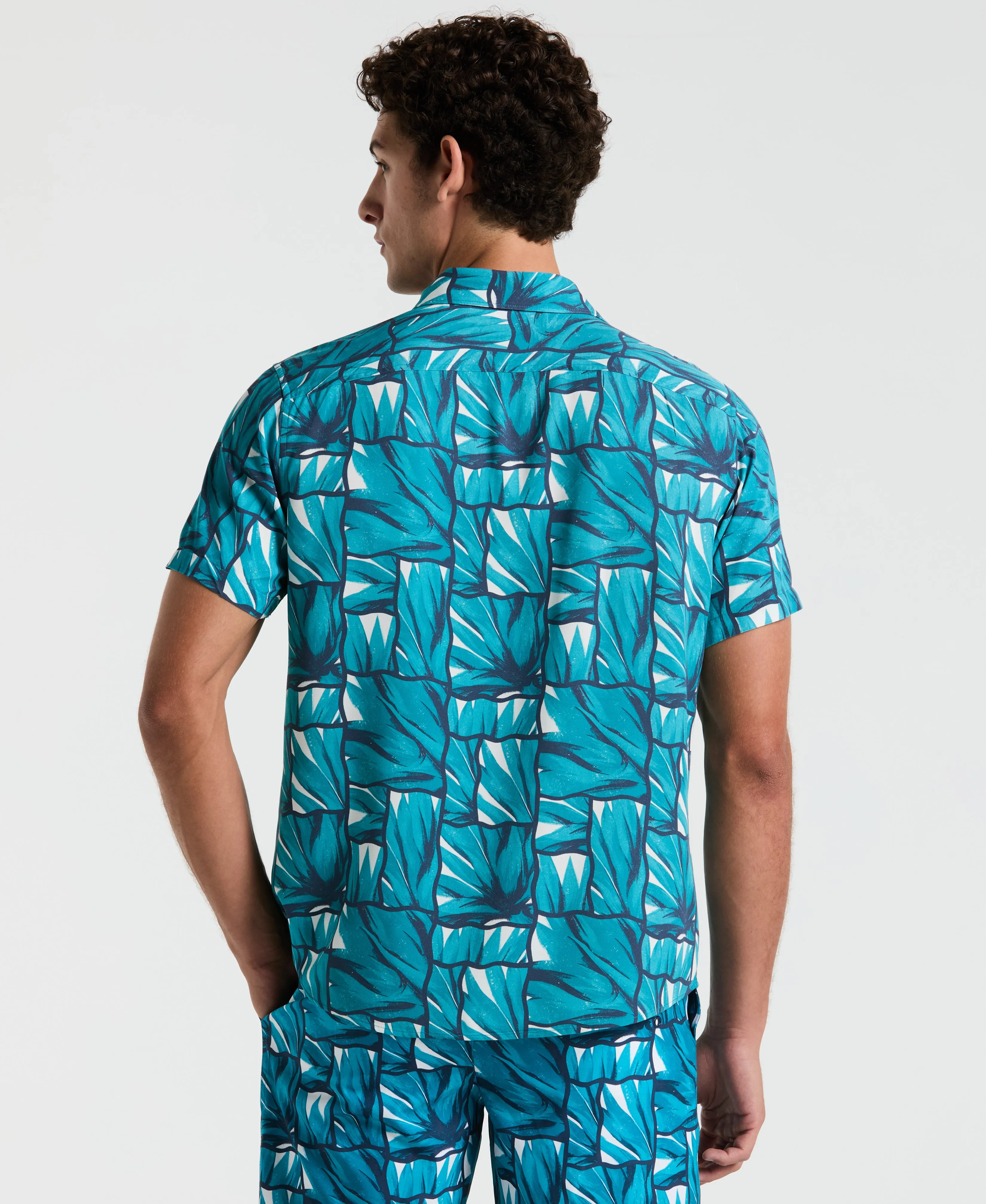 EcoVero™ Agave Tiles Print Shirt sold by Original Penguin product image thumbnail 2